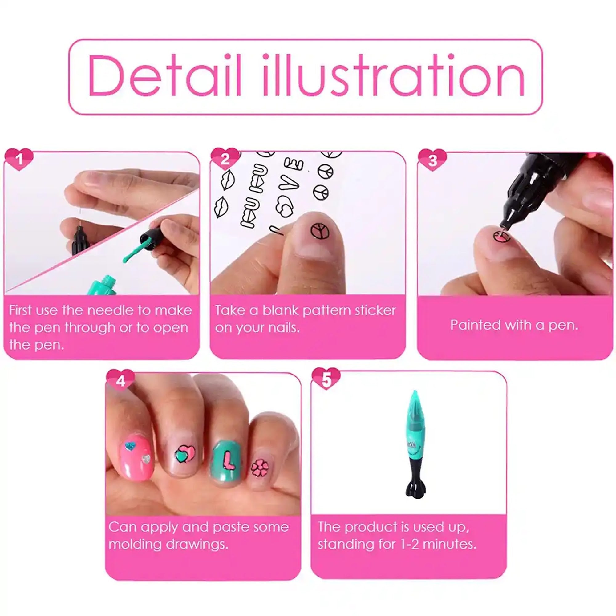 NAIL ART PEN SET 6YRS+