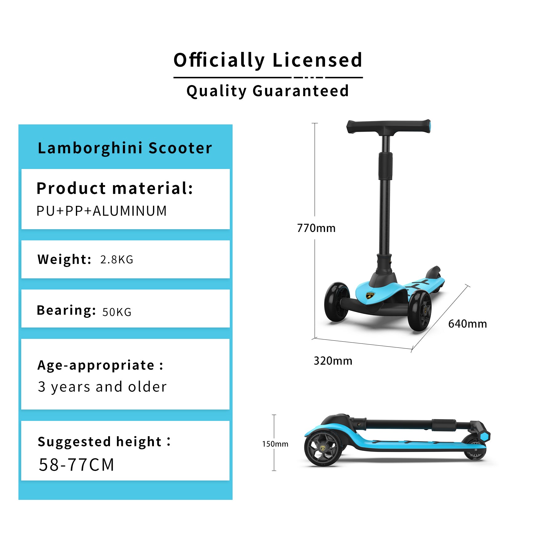 Lamborghini Scooter (Blue)