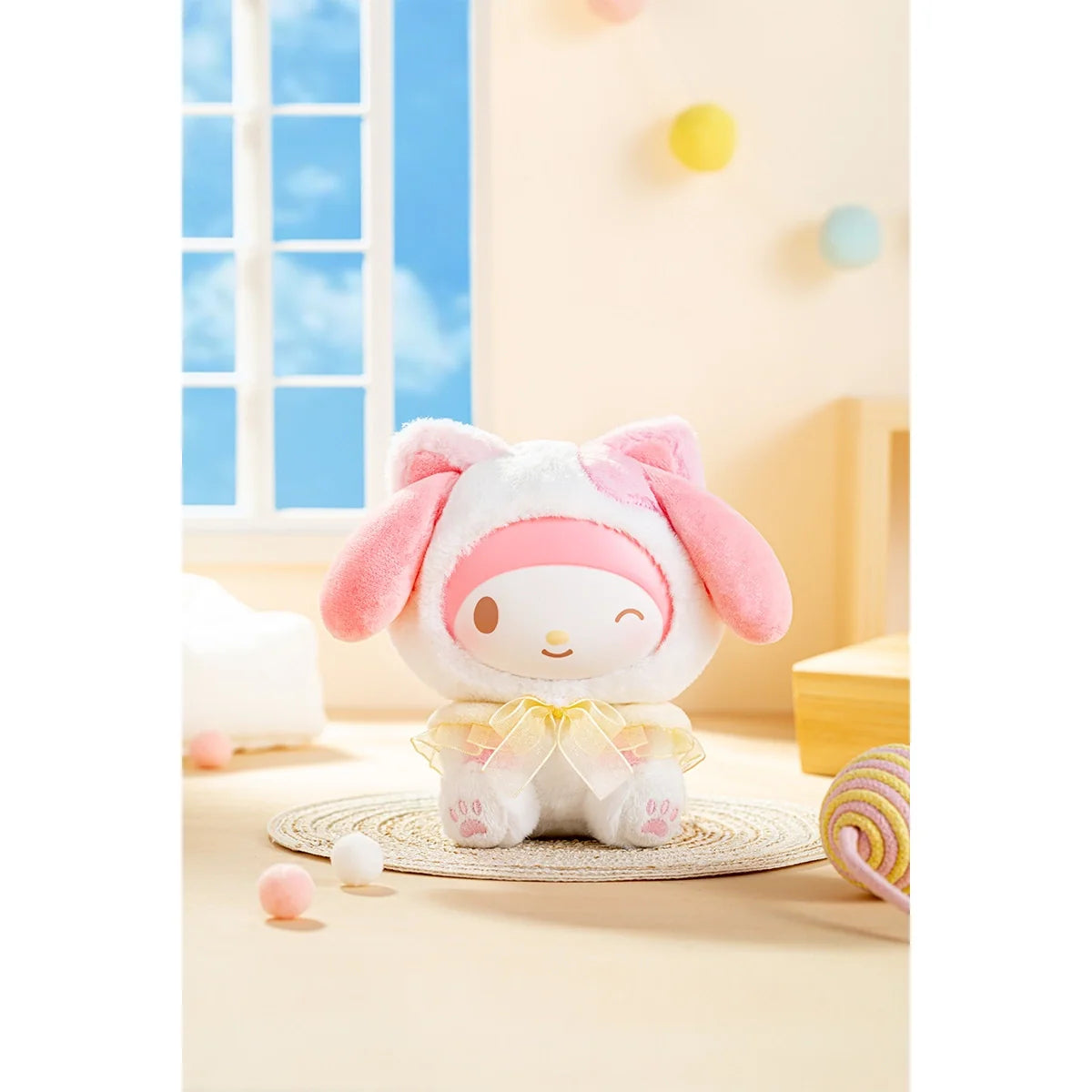 Sanrio characters Play with Kittens Series Plush Pendant Blind Box