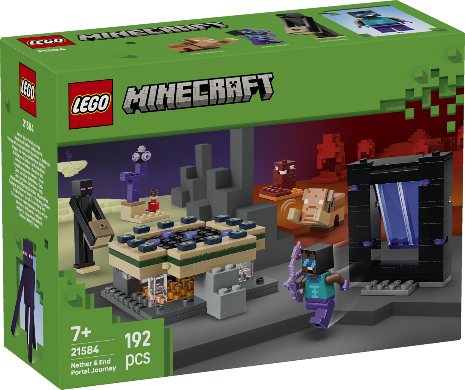 LEGO Minecraft 21584 Nether & End Portal Journey  7+