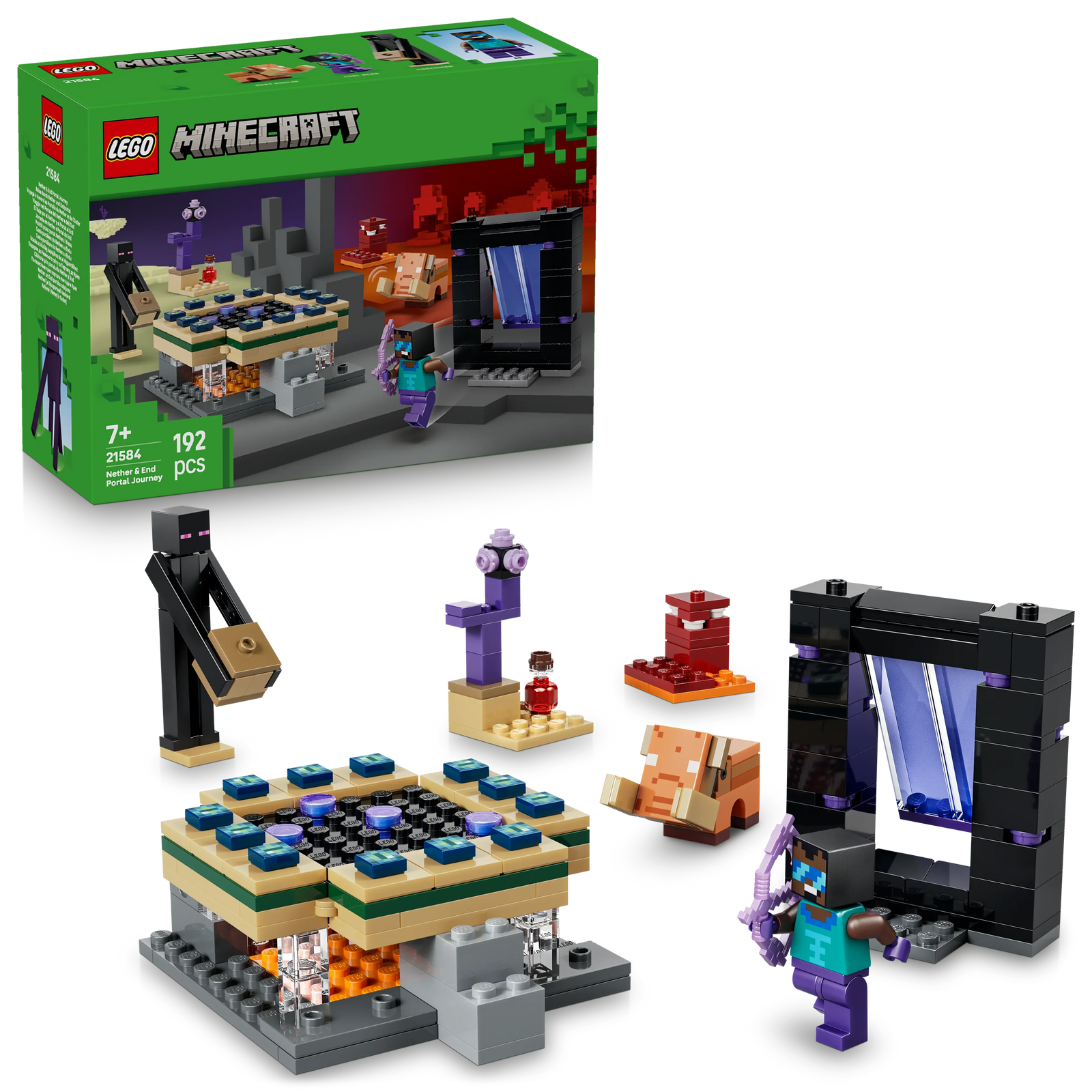 LEGO Minecraft 21584 Nether & End Portal Journey  7+