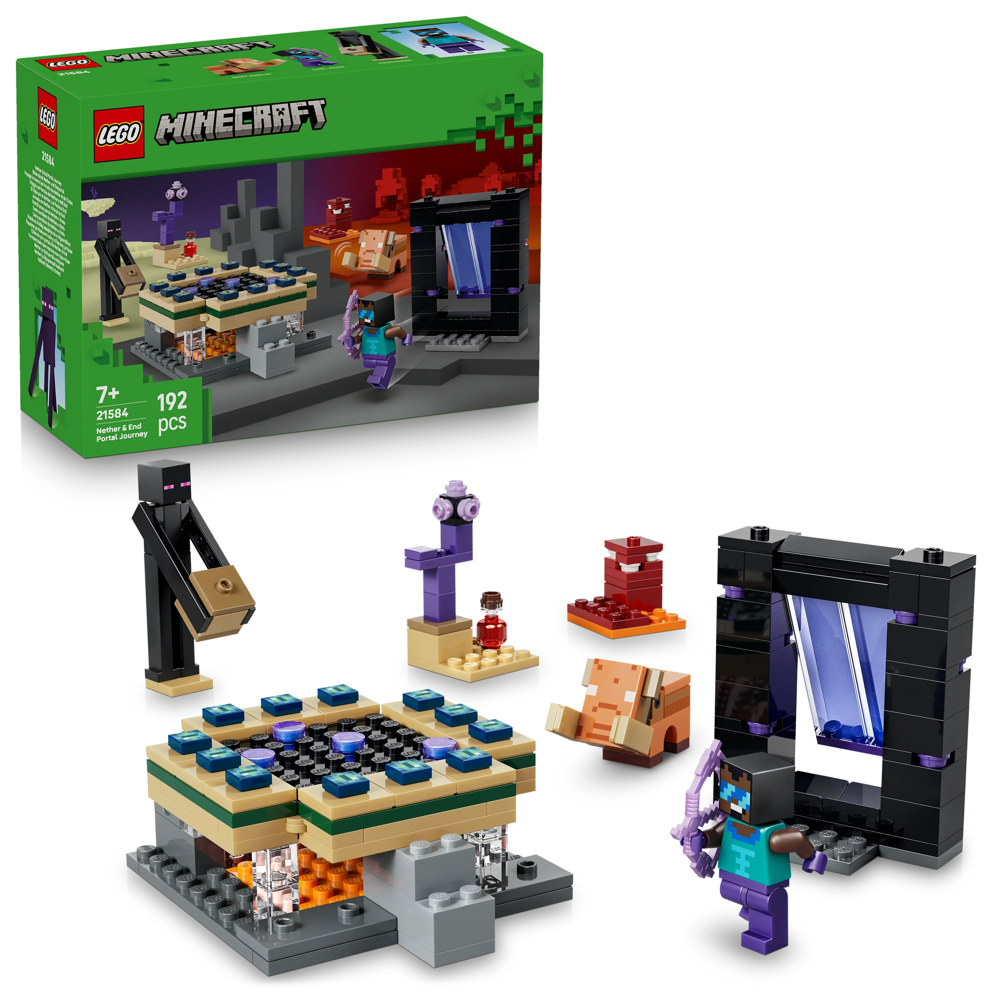 LEGO Minecraft 21584 Nether & End Portal Journey  7+