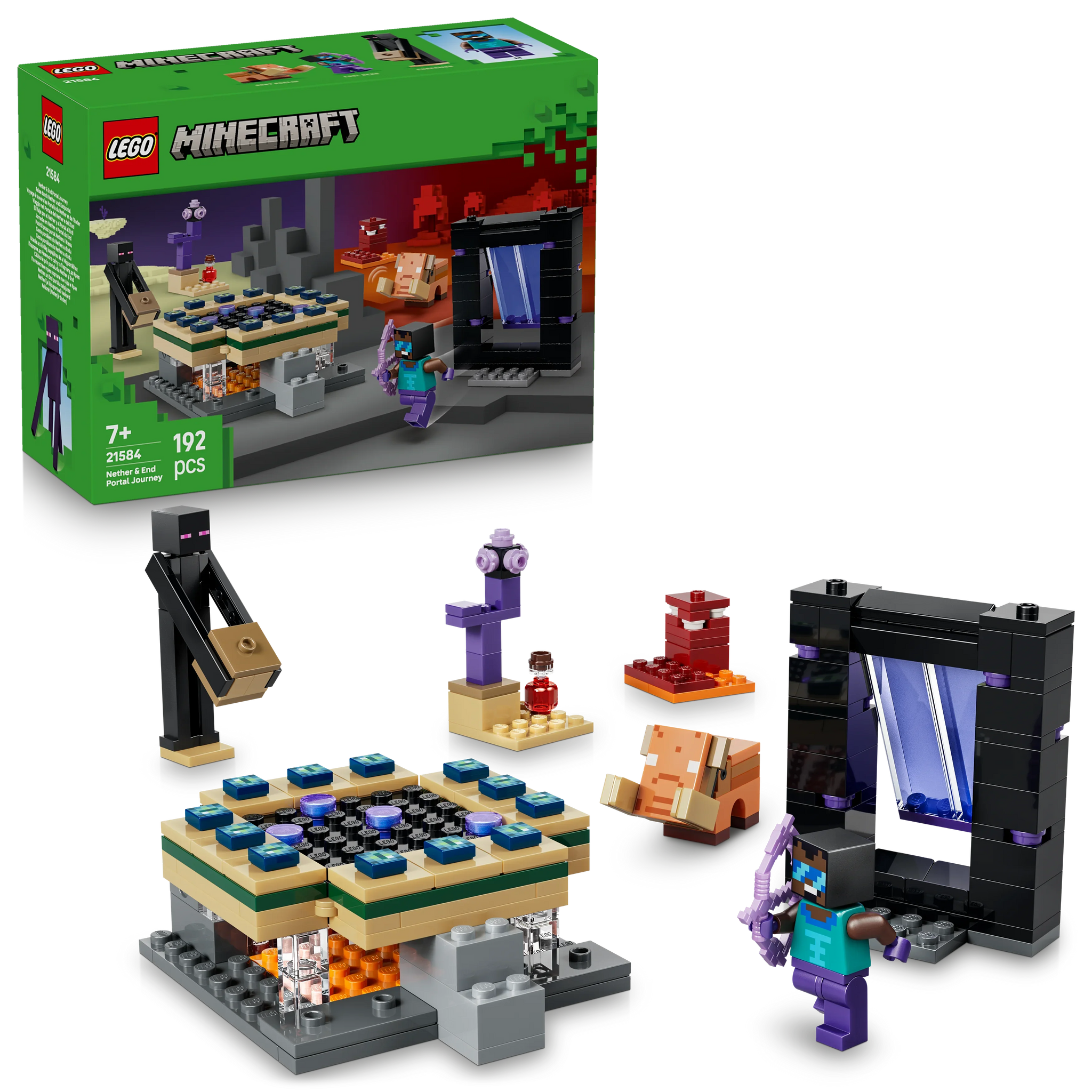 LEGO Minecraft 21584 Nether & End Portal Journey  7+