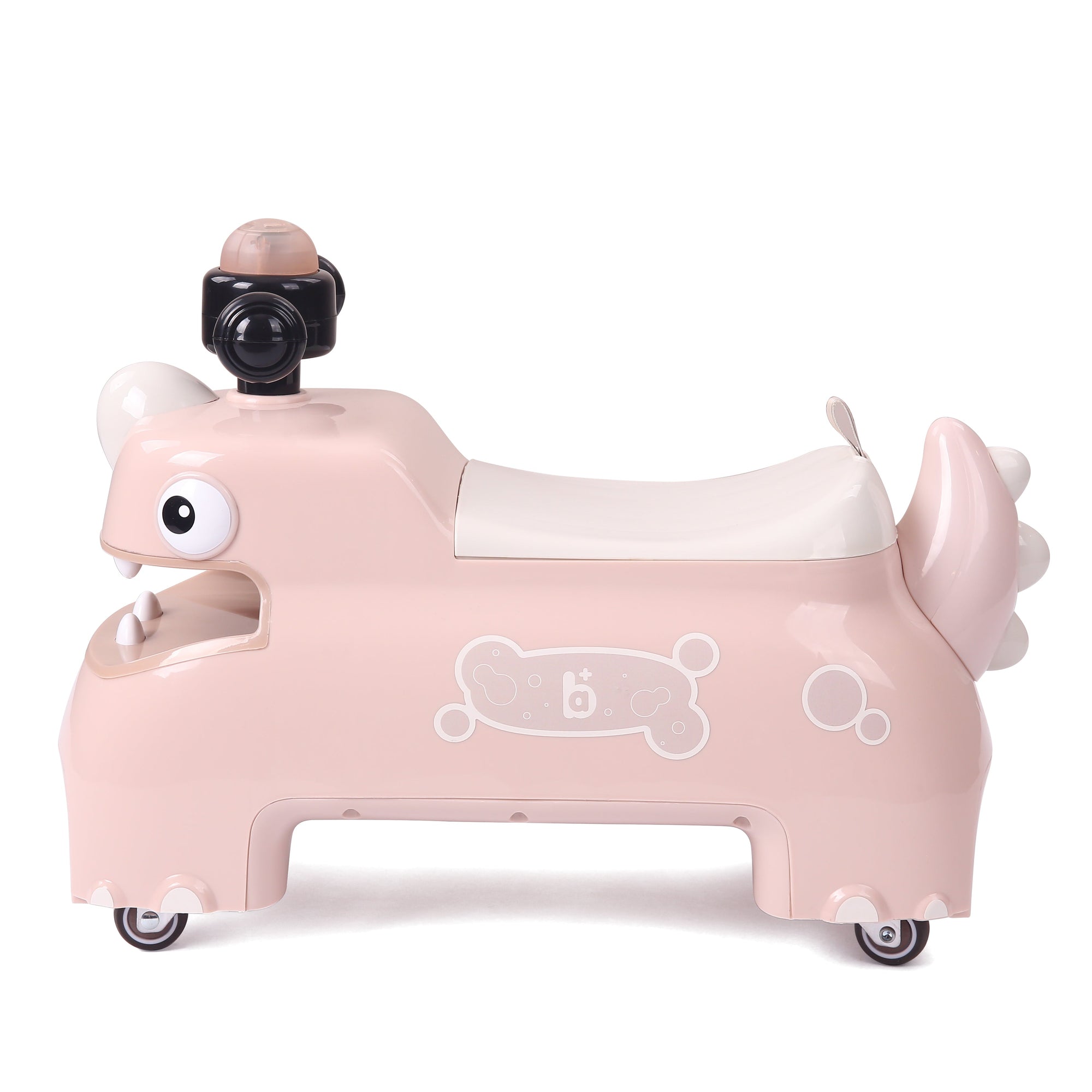 Dinosaur Ride-On Foot-to-Floor Toy for Kids Pink