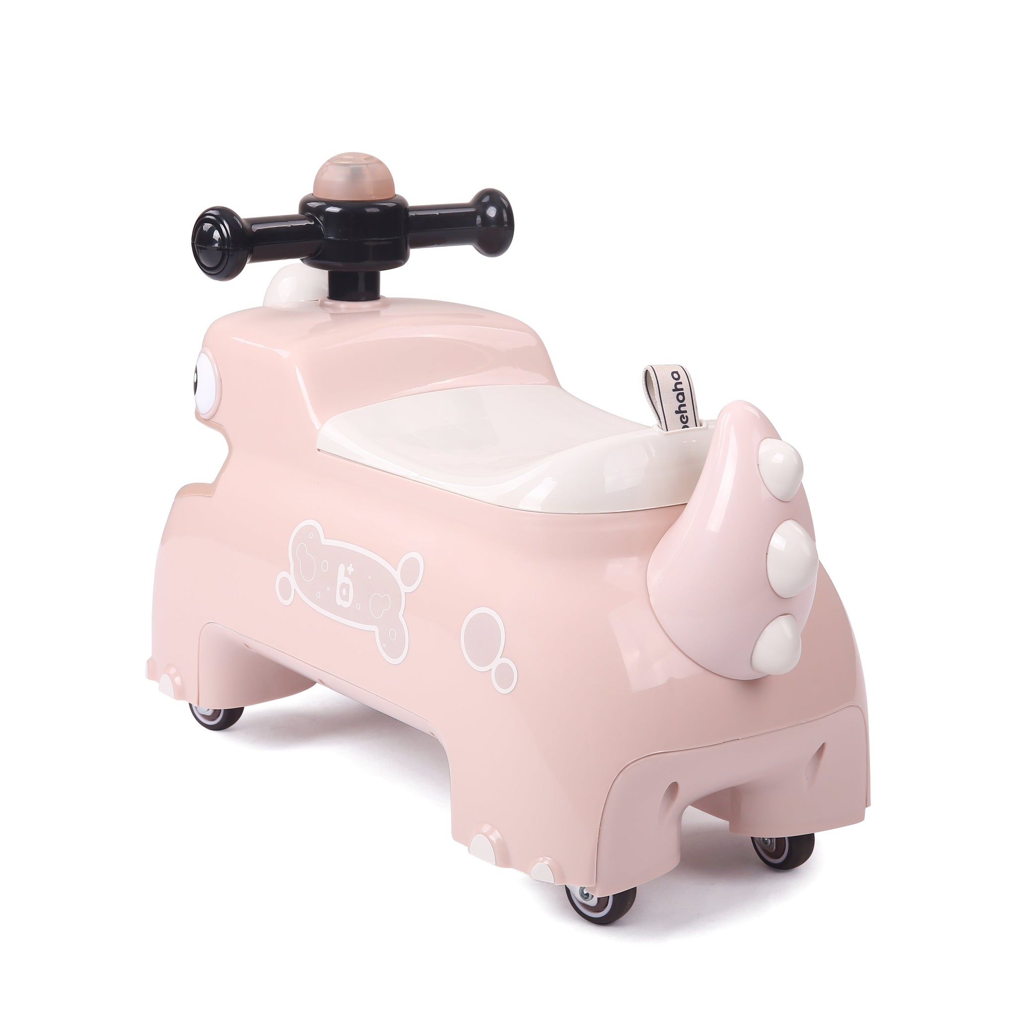 Dinosaur Ride-On Foot-to-Floor Toy for Kids Pink