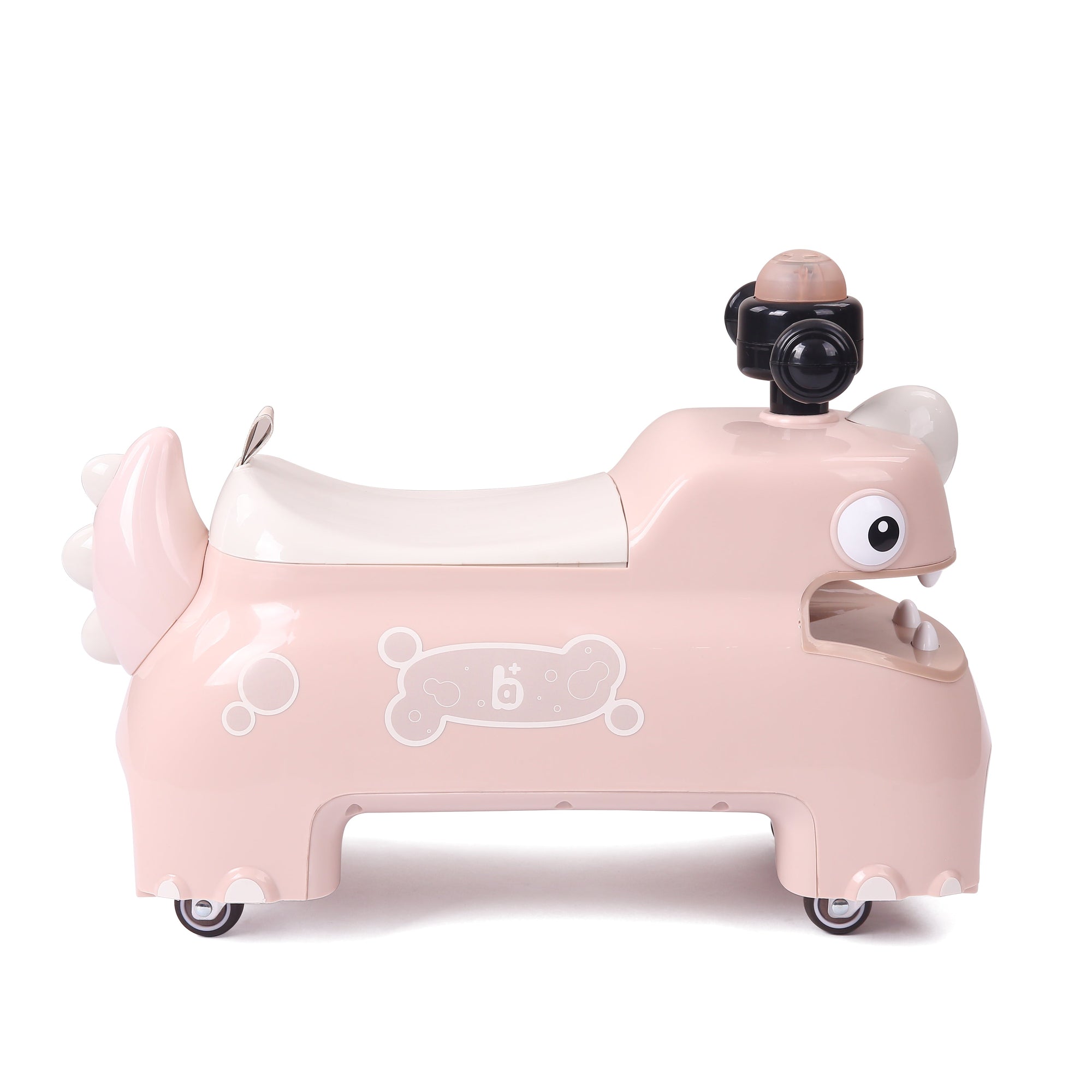 Dinosaur Ride-On Foot-to-Floor Toy for Kids Pink