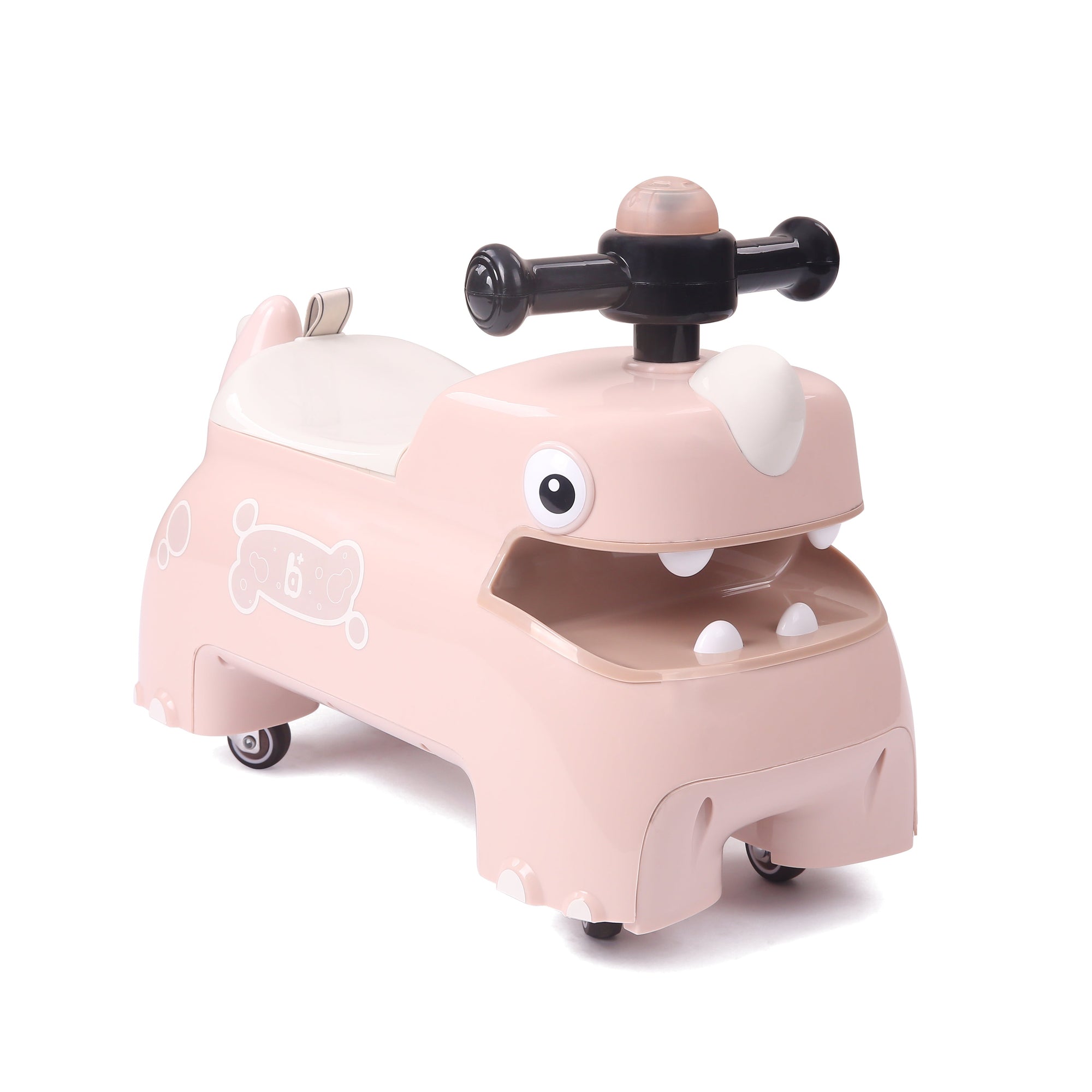 Dinosaur Ride-On Foot-to-Floor Toy for Kids Pink