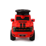 Shelby Ford F-150 Raptor Kids Foot-to-Floor Ride-On Truck with Trailer Red