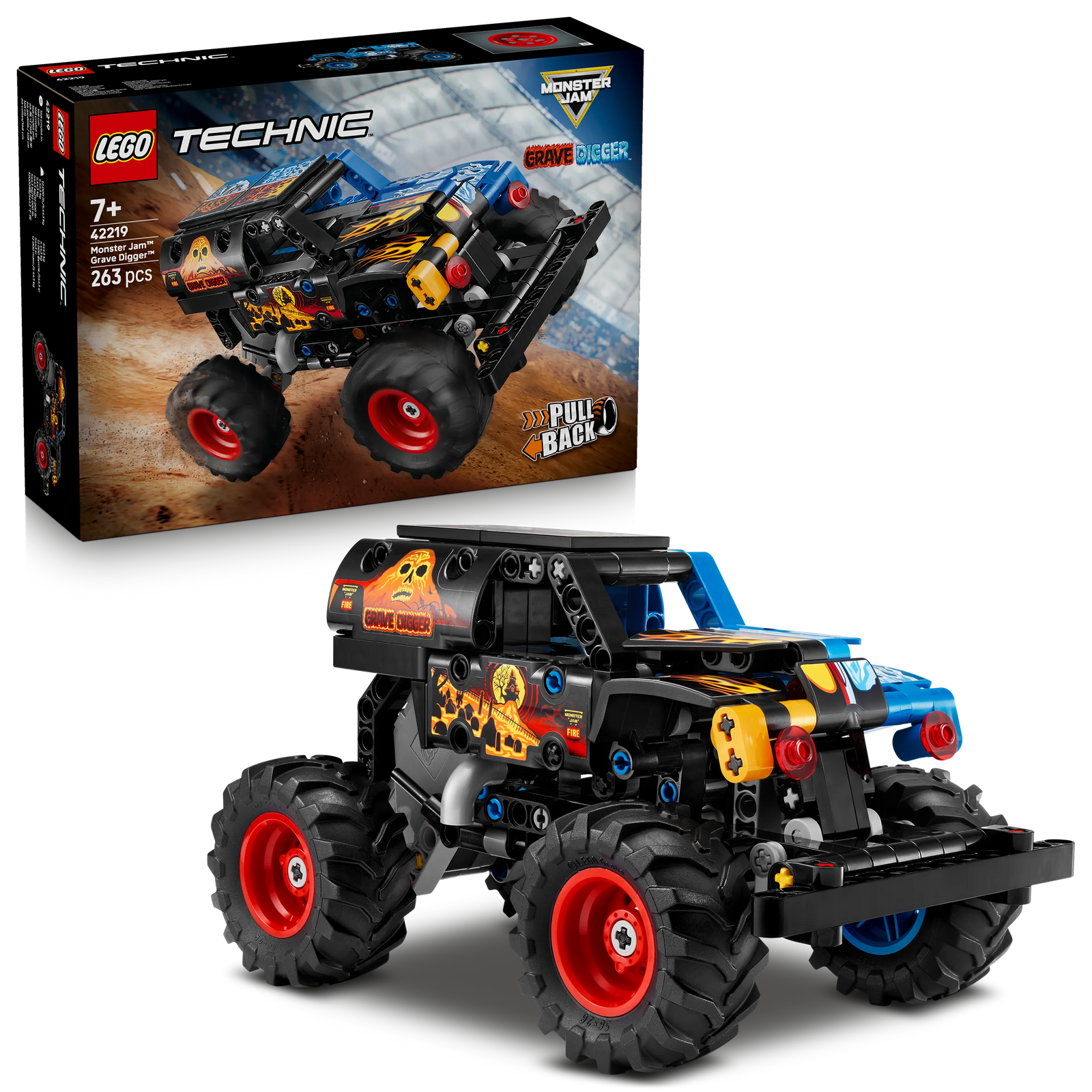 42219 Monster Jam Grave Digger Fire and Ice