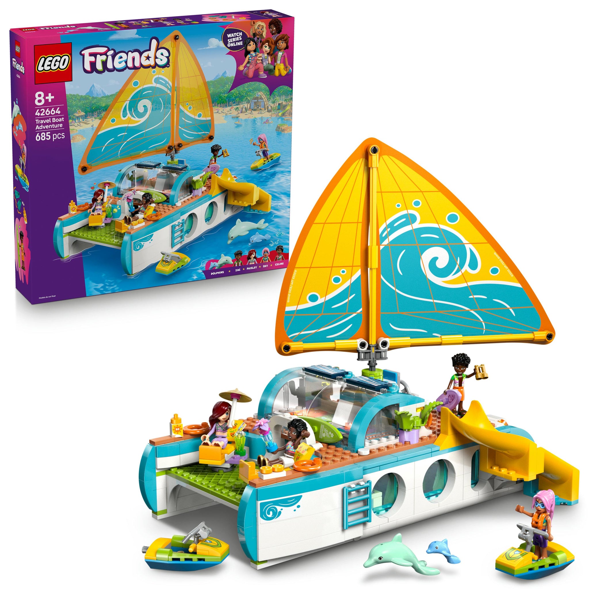LEGO Friends 42664 Travel Boat Adventure V29  8+