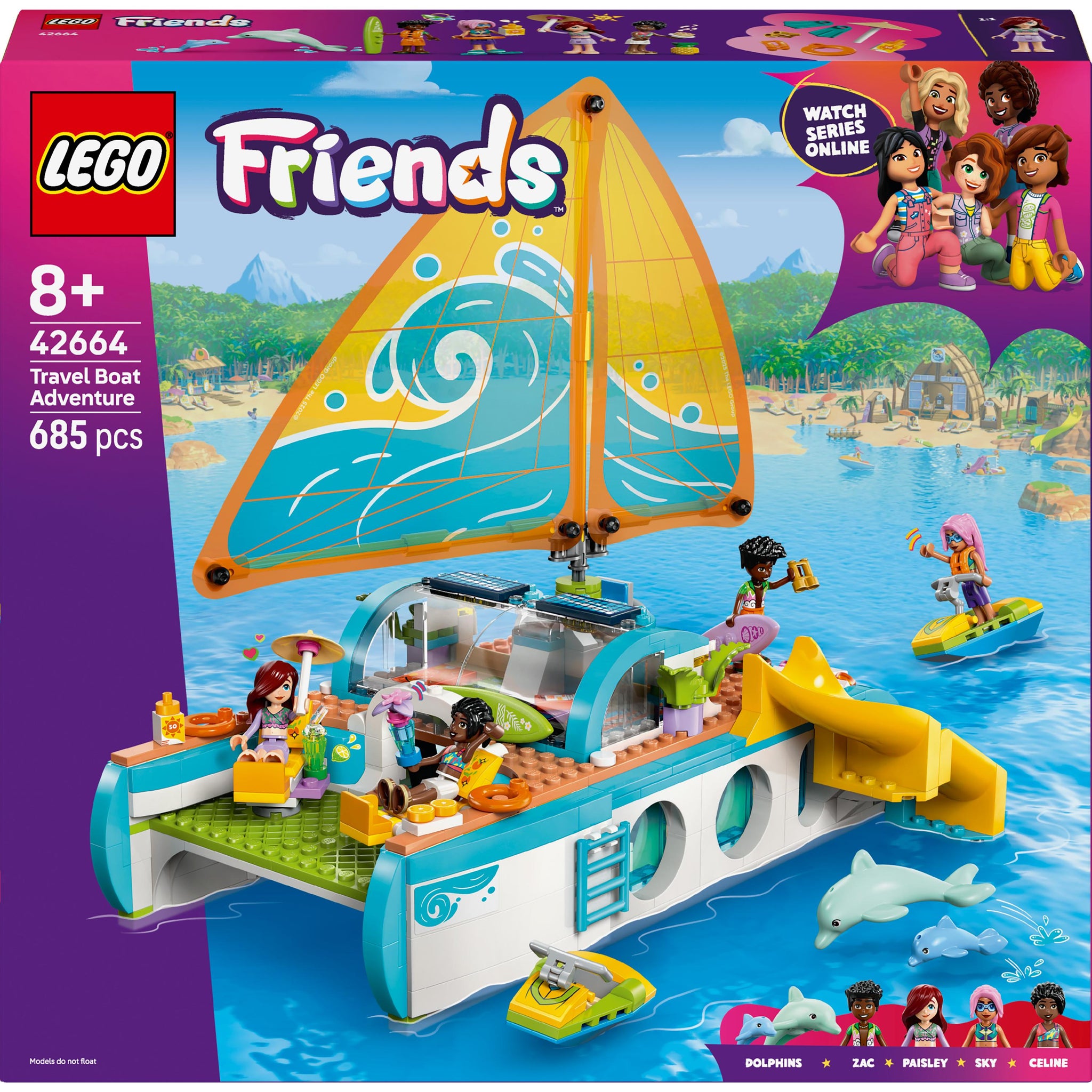 LEGO Friends 42664 Travel Boat Adventure V29  8+