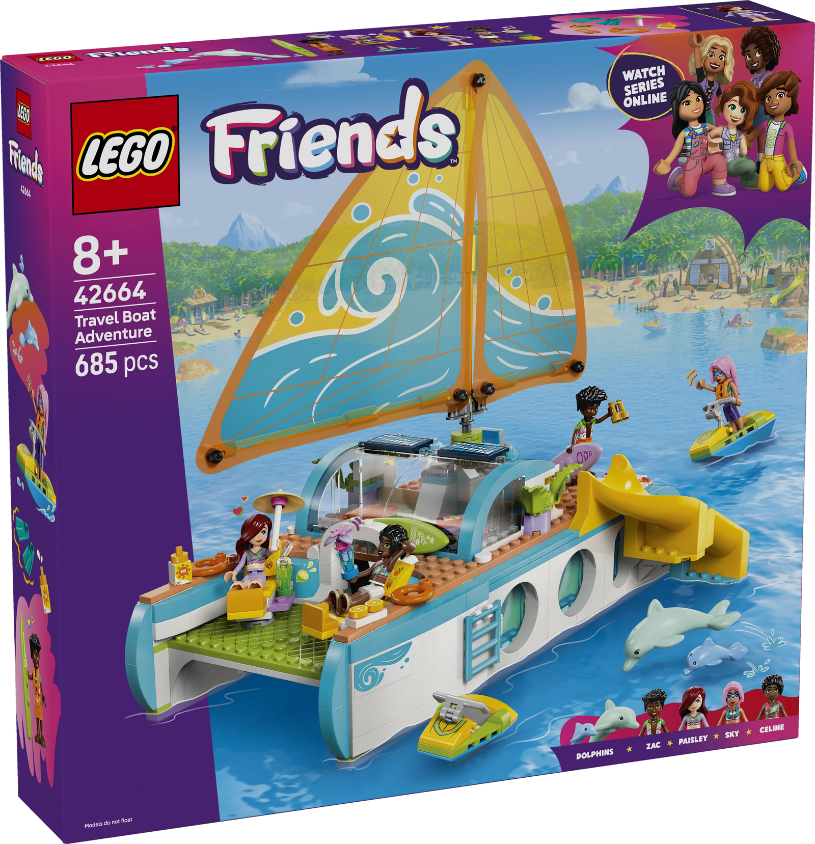 LEGO Friends 42664 Travel Boat Adventure V29  8+