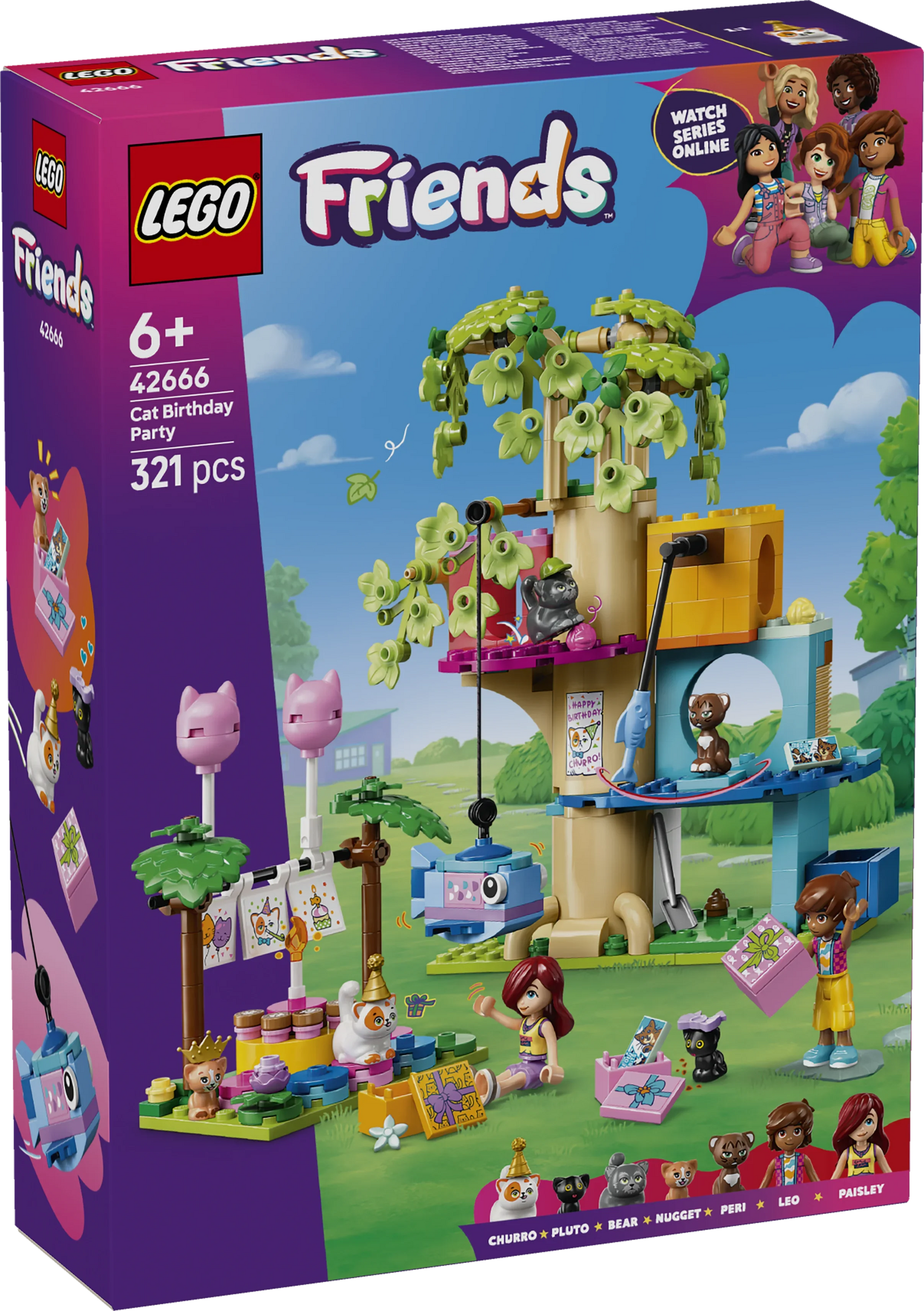 LEGO Friends 42666 Cat Birthday Party & Tree Ho.. V29  6+