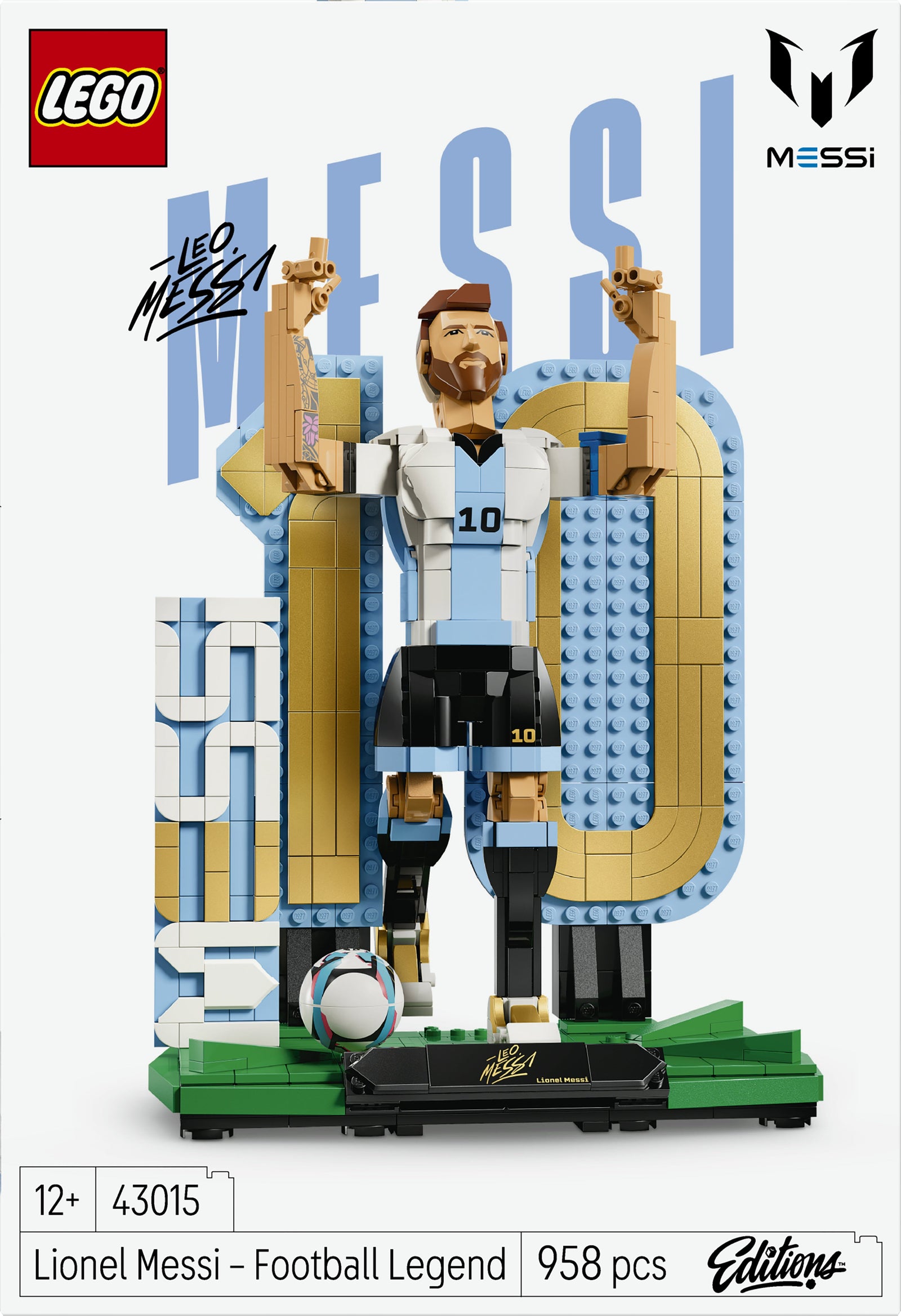 LEGO FIFA   EDITIONS SPORTS Lionel Messi – Soccer Legend Set V29 - 43015