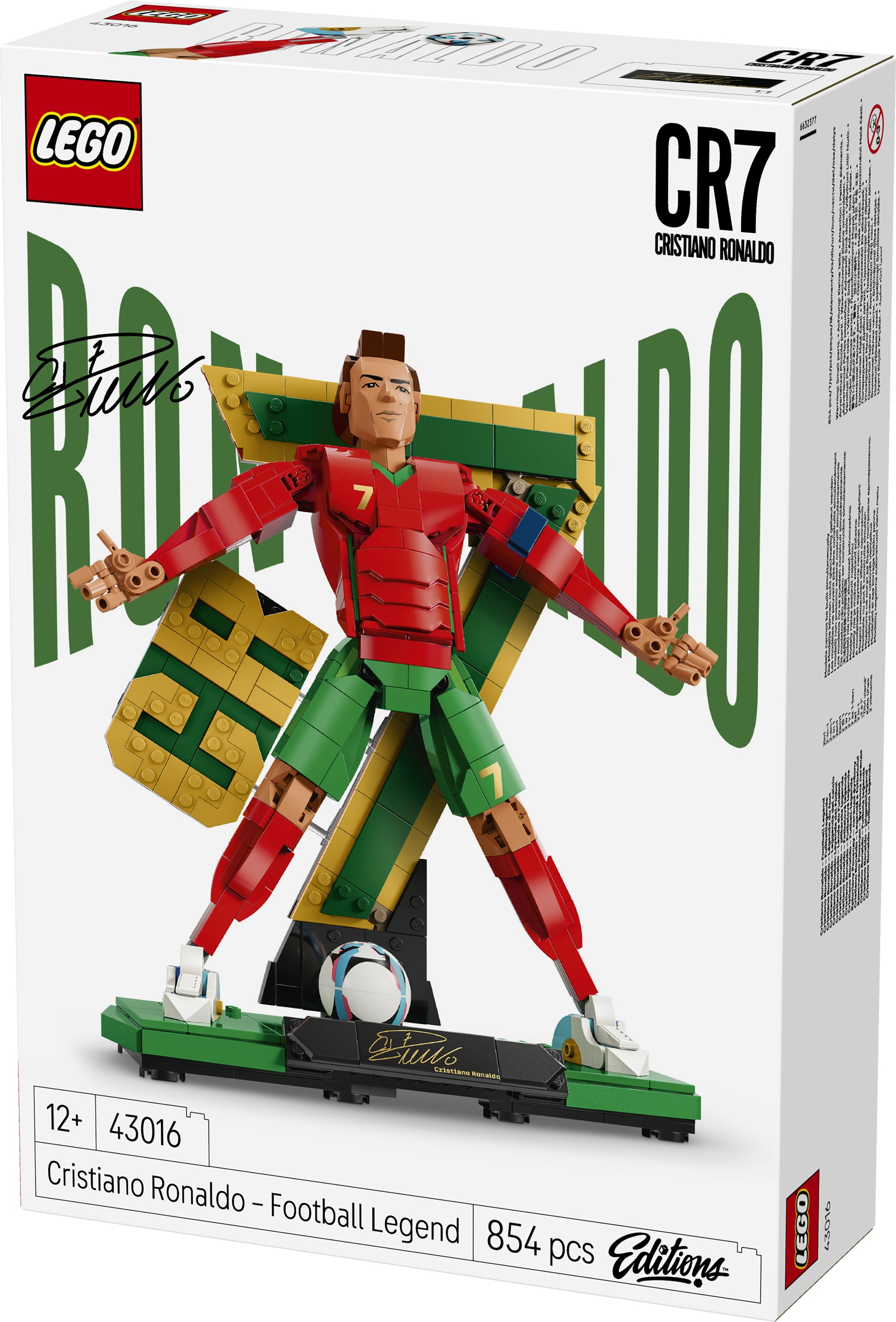 LEGO FIFA  EDITIONS SPORTS Cristiano Ronaldo – Soccer Legend Set V29 - 43016