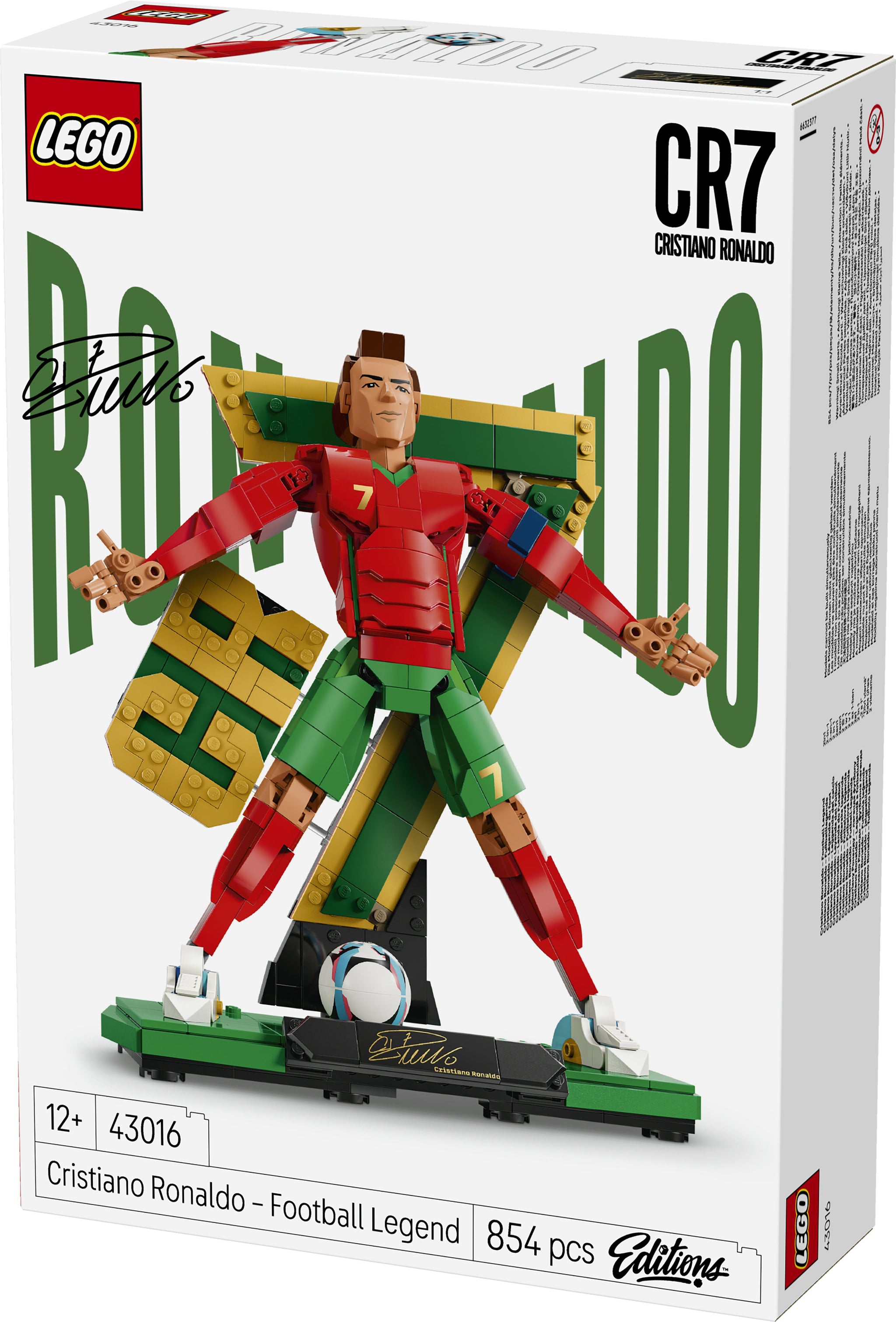 LEGO FIFA  EDITIONS SPORTS Cristiano Ronaldo – Soccer Legend Set V29 - 43016