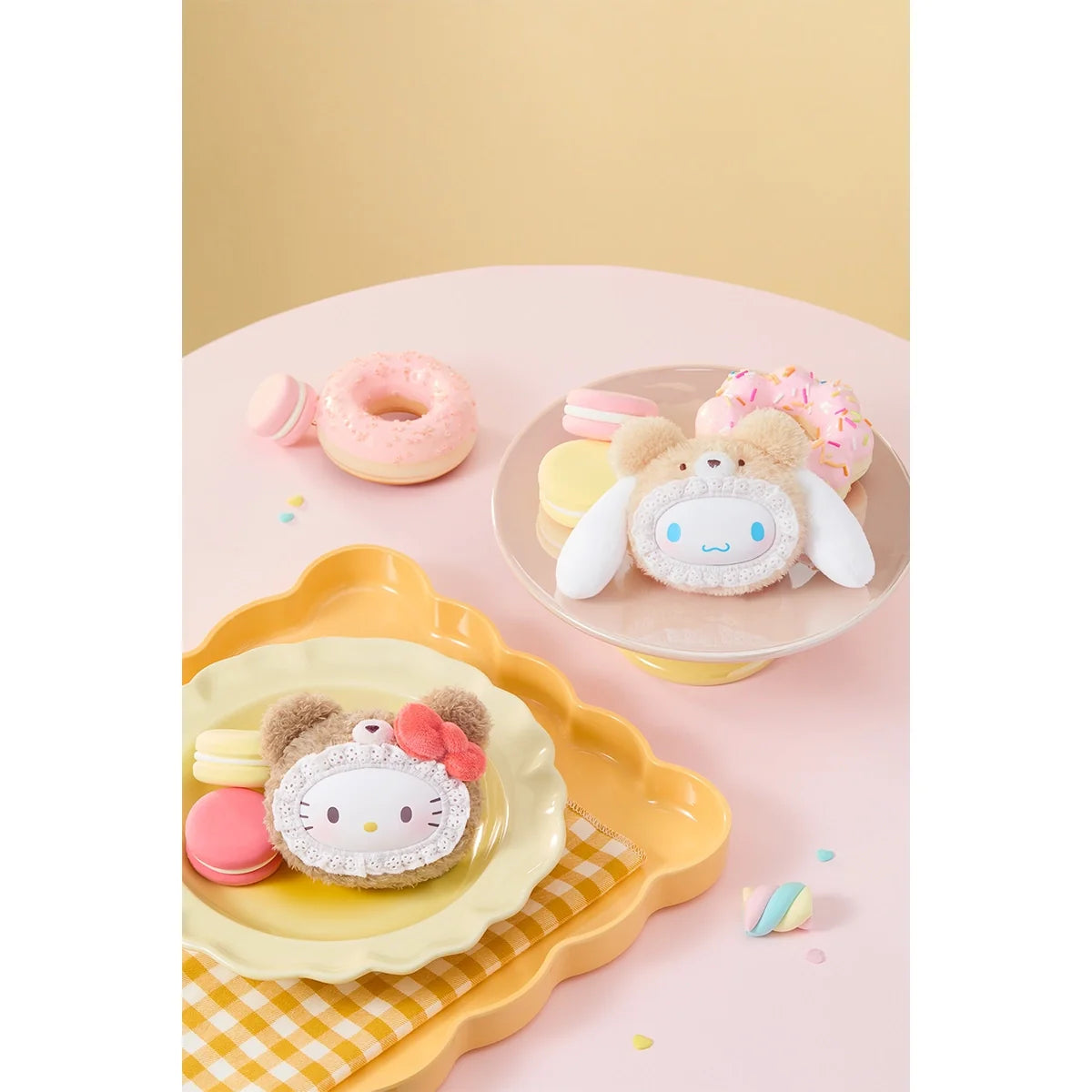Sanrio characters Fluffy Teddy Bear Series Plush Pendant Blind Box