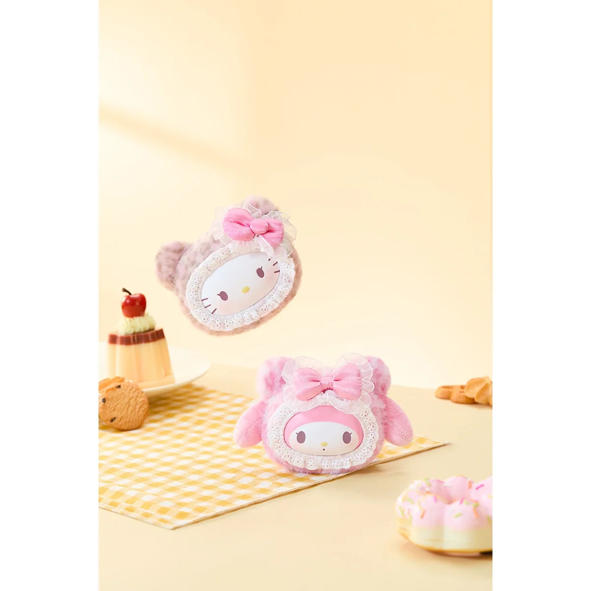 Sanrio characters Fluffy Teddy Bear Series Plush Pendant Blind Box
