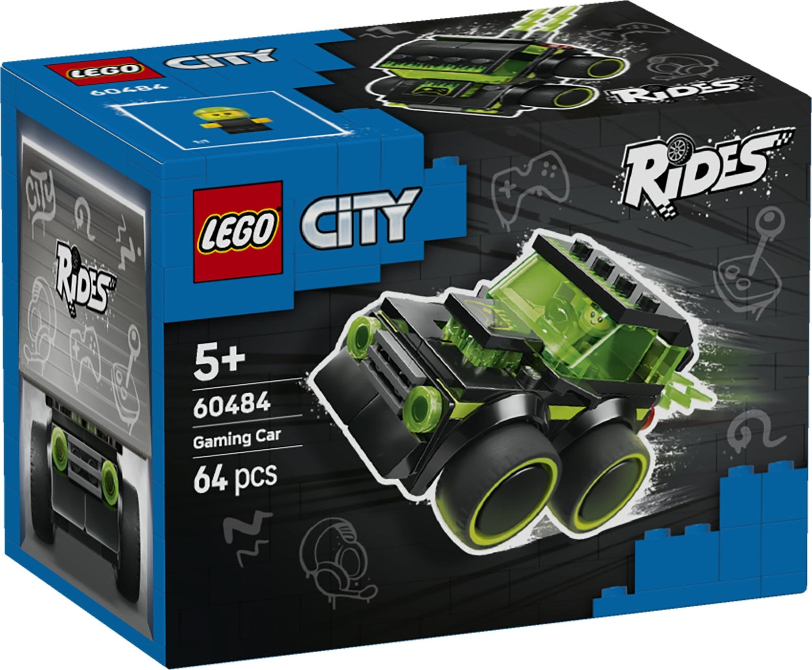 LEGO CITY 60484 Rides – Gaming Race Car 5Yrs+