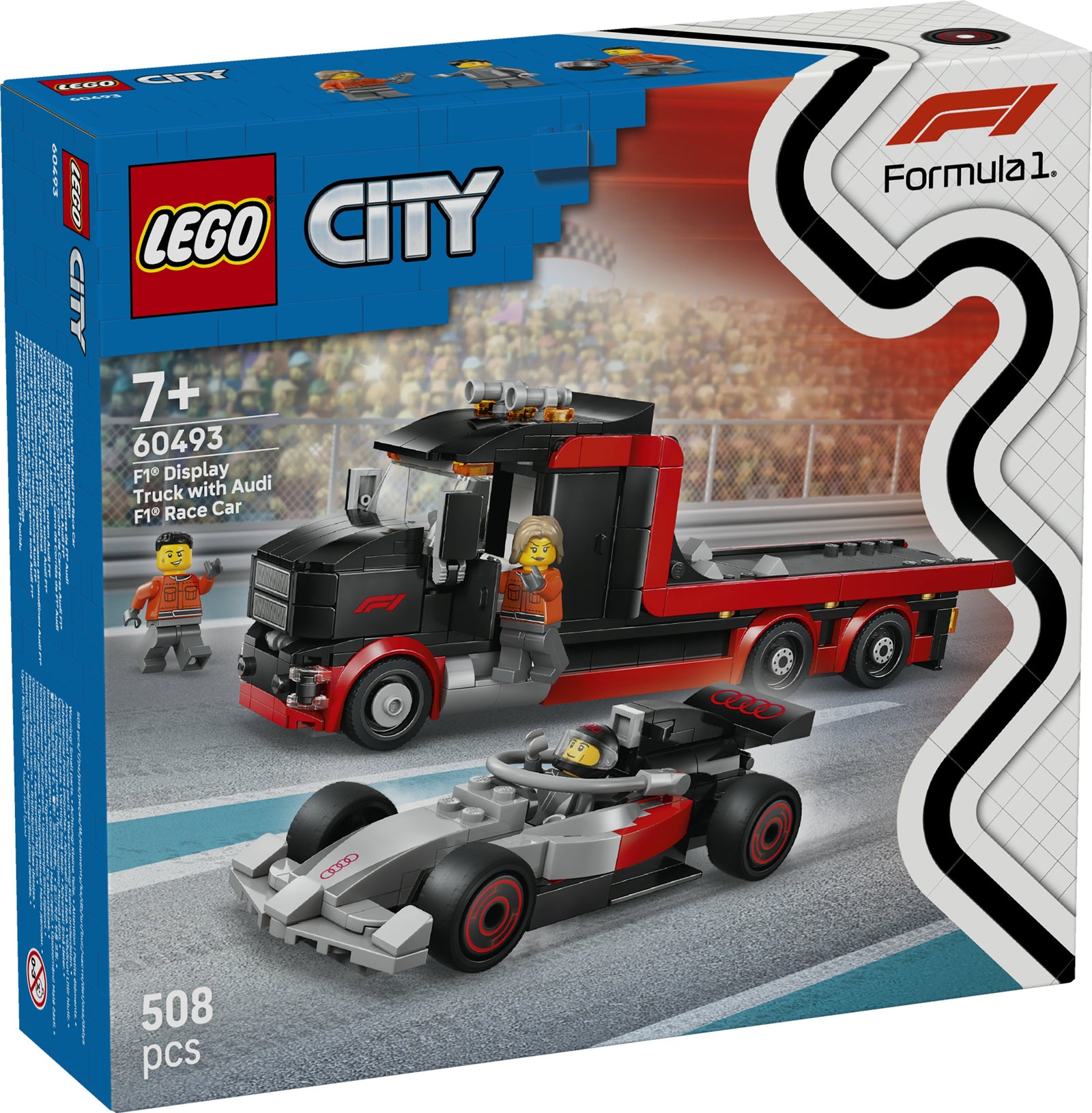 LEGO City 60493 F1 Display Truck with Audi F1 Race Car