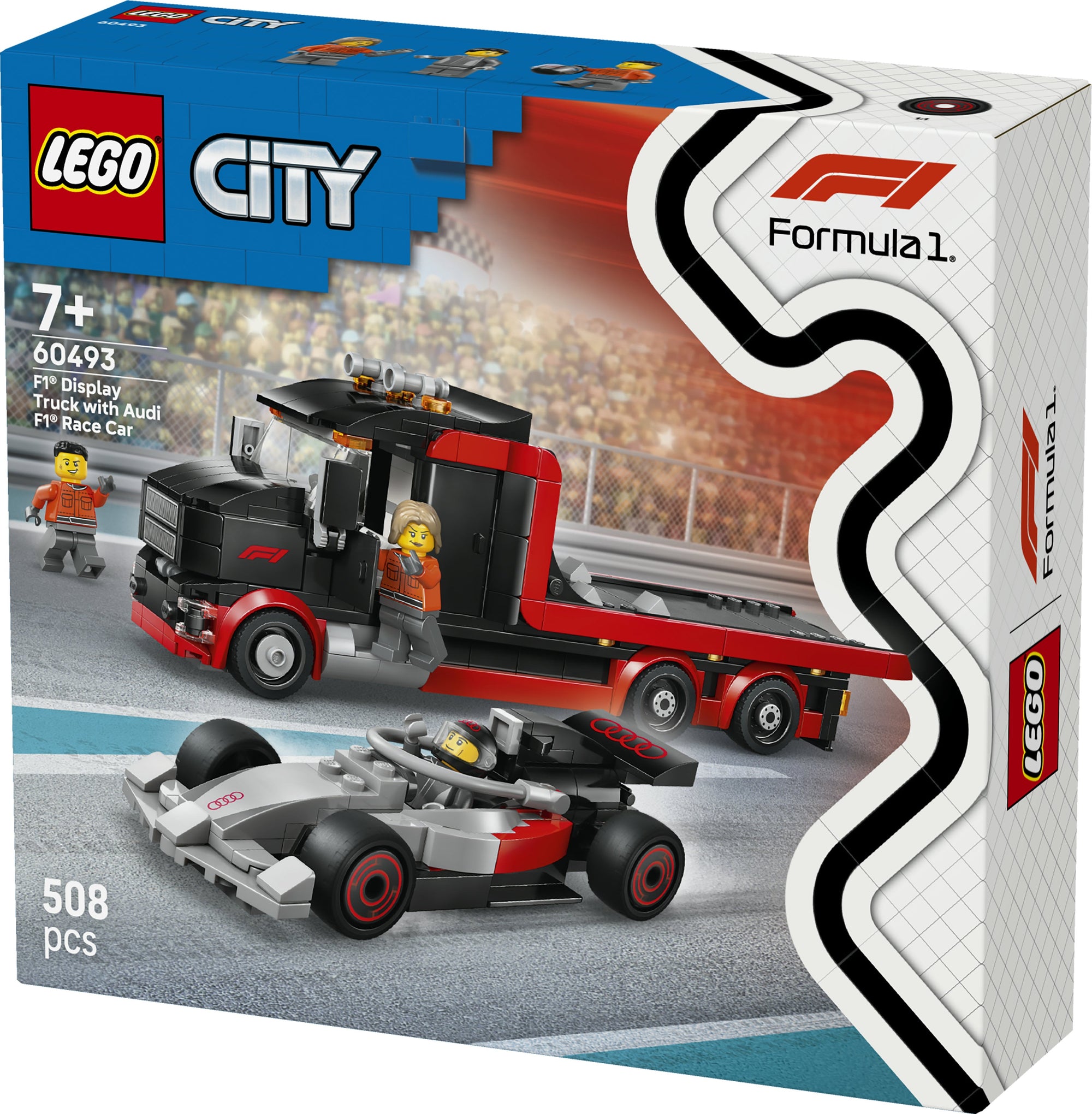 LEGO City 60493 F1 Display Truck with Audi F1 Race Car