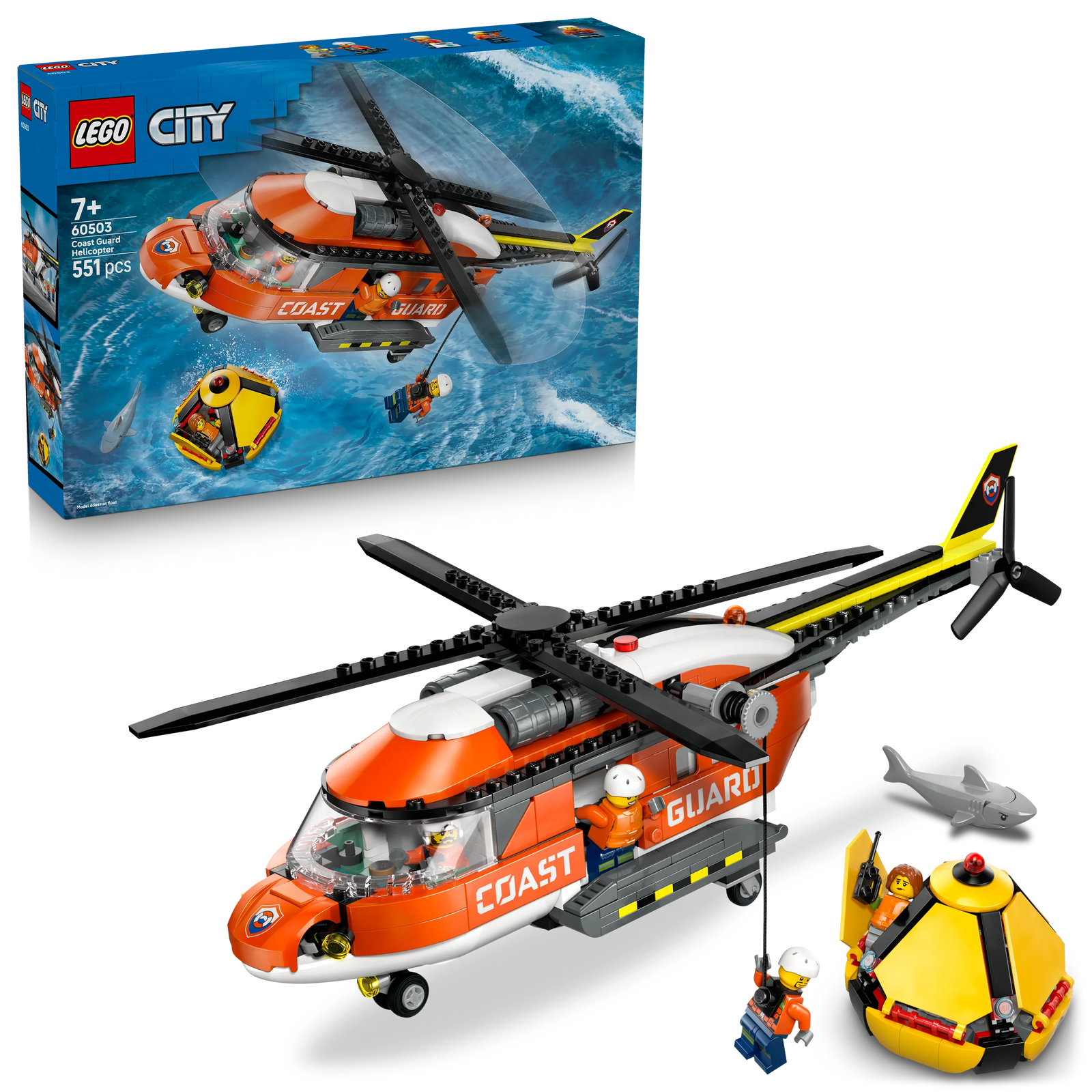 LEGO City 60503 Coast Guard Helicopter  7+