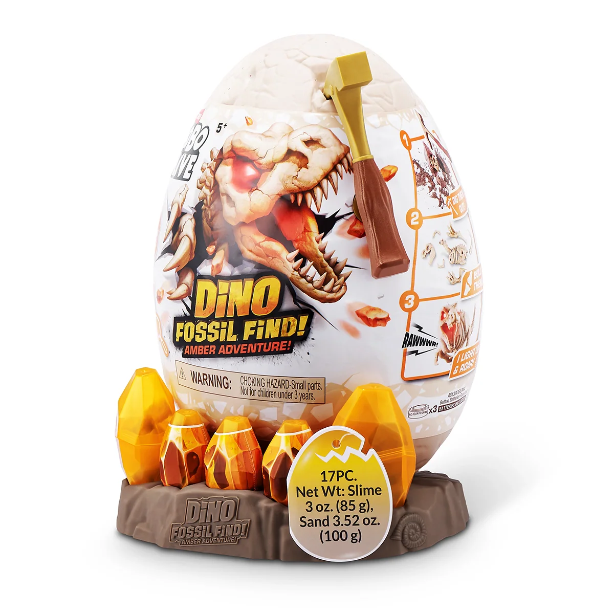 S001-ROBO ALIVE-DINO FOSSIL FIND-AMBER ADVENTURE