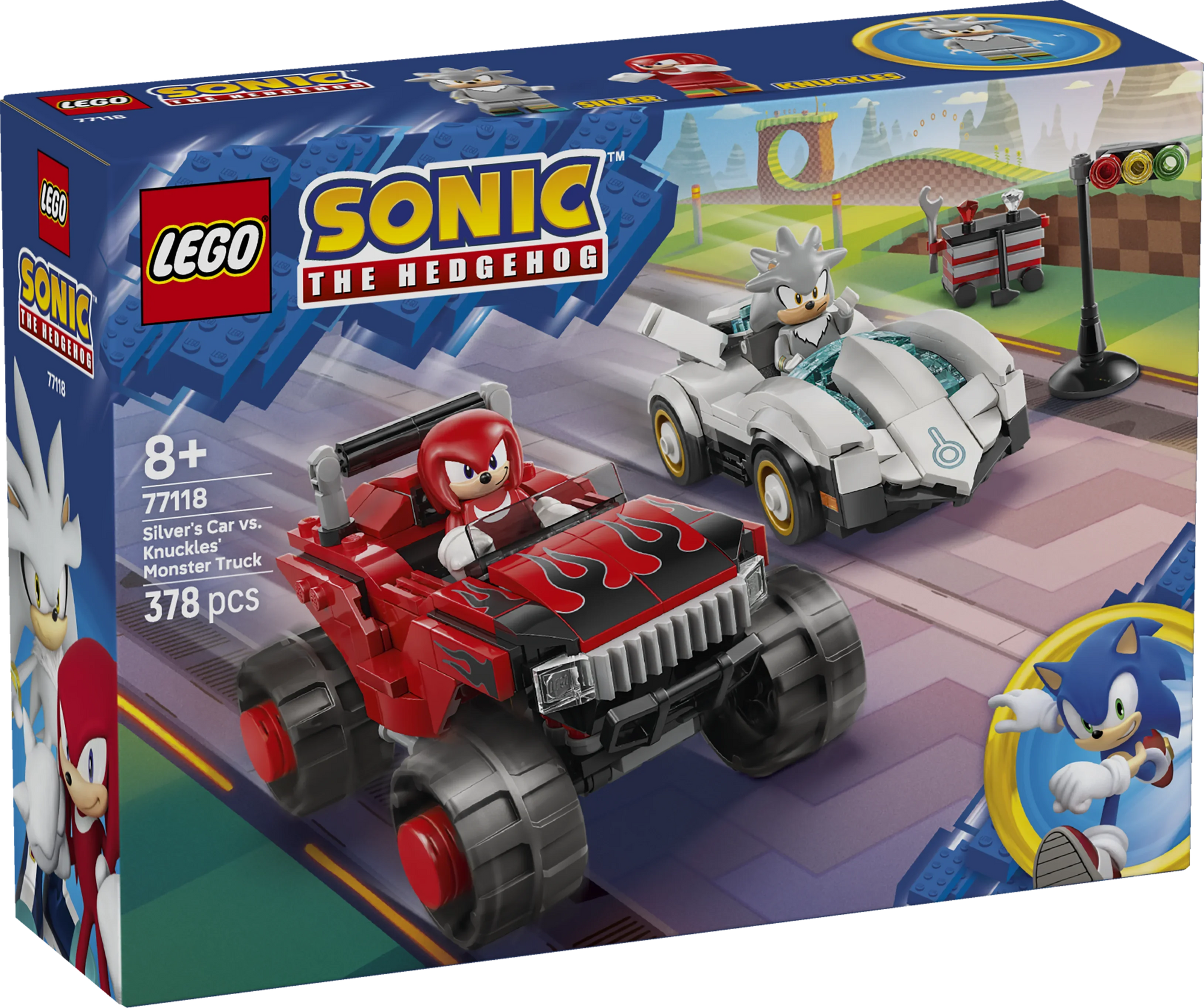 LEGO Sonic 77118 Silver'S Car Vs. Knuckles' Monster Truck  8+