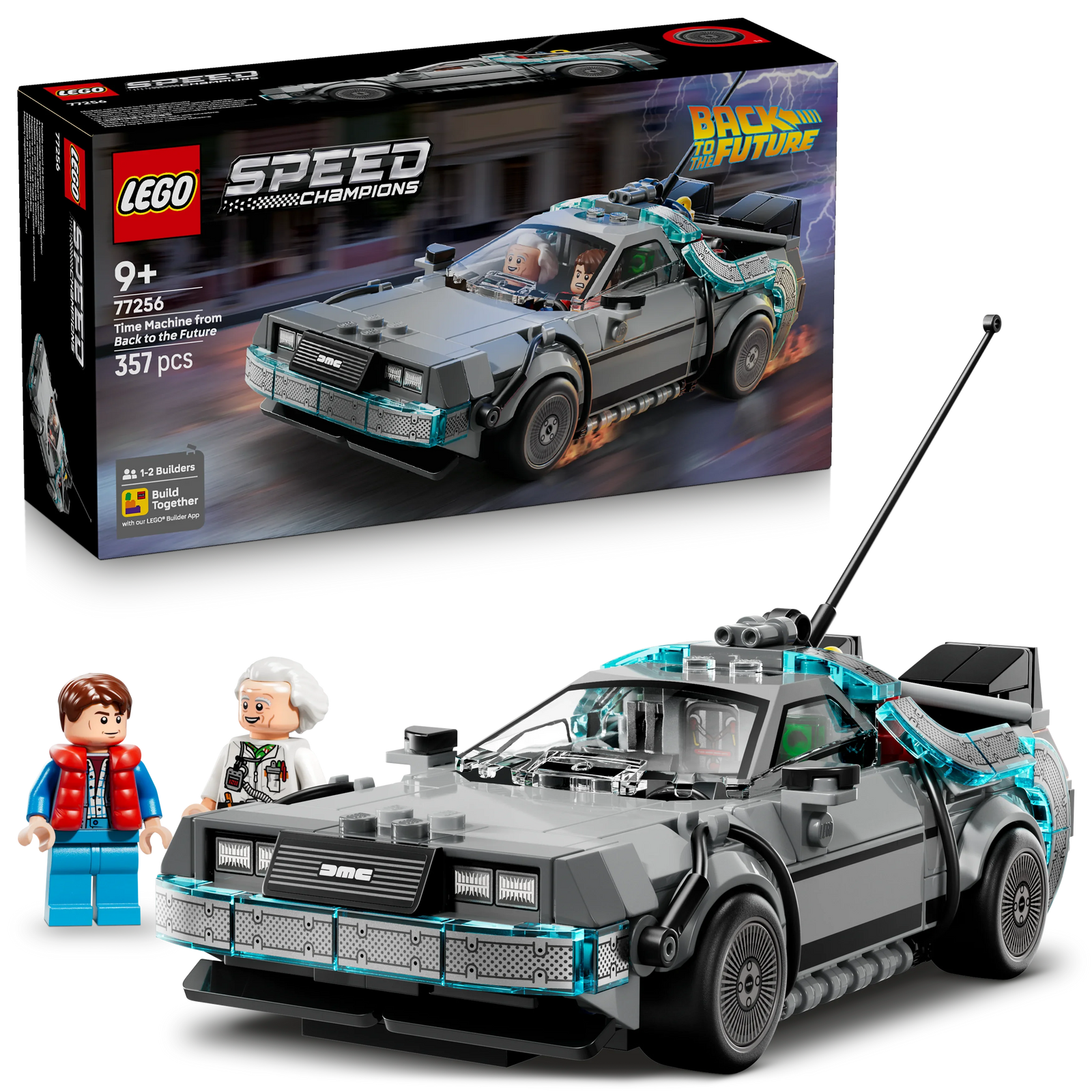 LEGO Speed Champions 77256 Time Machine From Back To The Future  9+