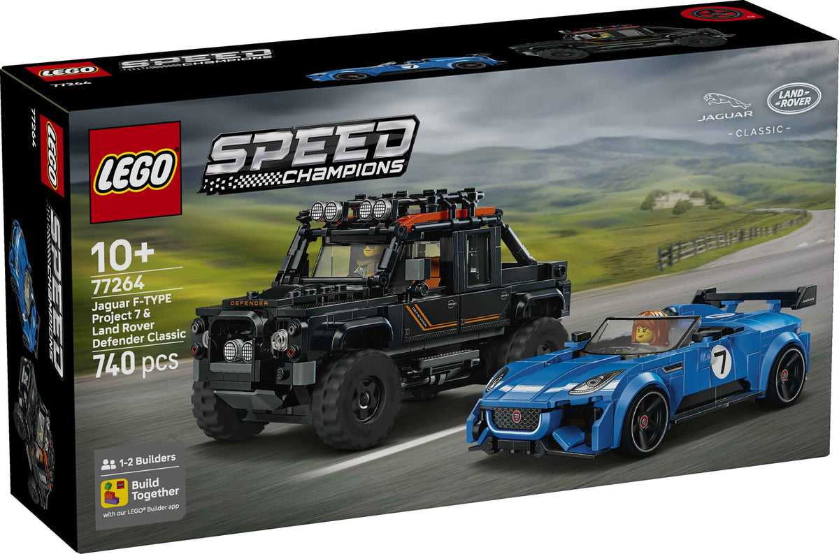 LEGO Speed Champions 77264 Jaguar Project 7 & Land Rover Defender (10+)