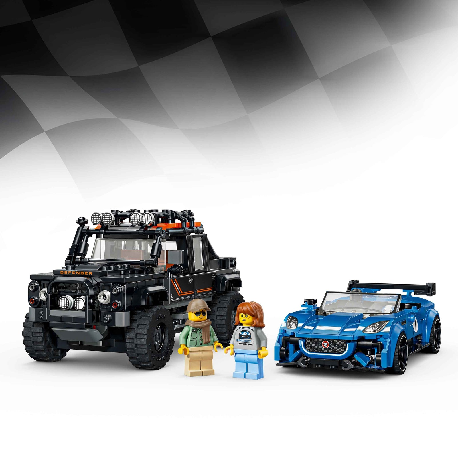 LEGO Speed Champions 77264 Jaguar Project 7 & Land Rover Defender (10+)