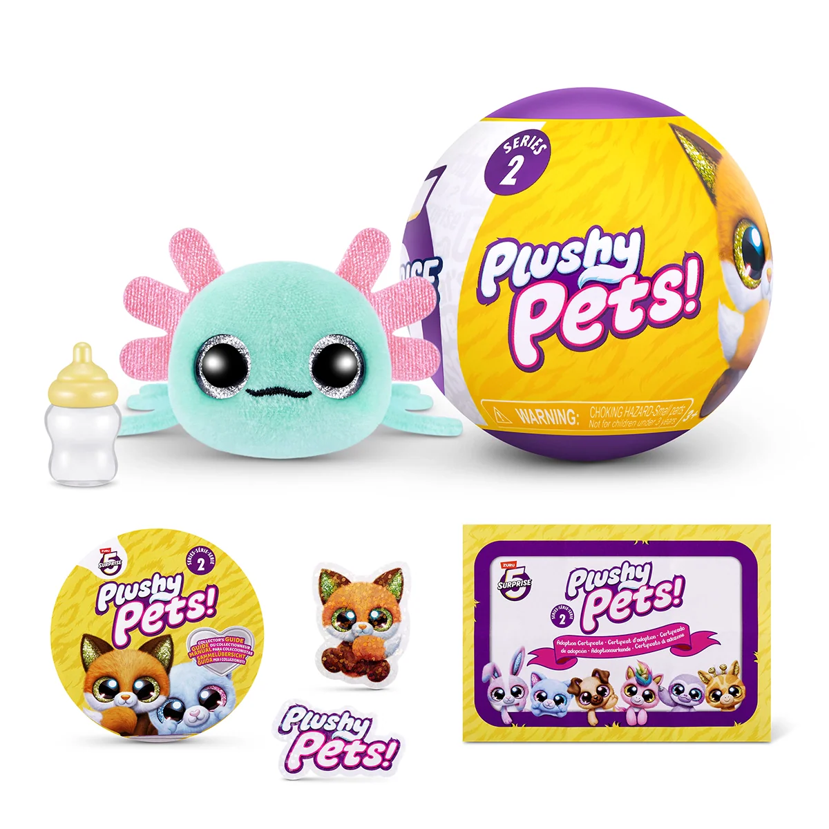S001-5 SURPRISE-PLUSHY PETS-SERIES 2-CAPSULE,27PCS/GRAVITY PDQ,54PCS/2PDQ/CTN