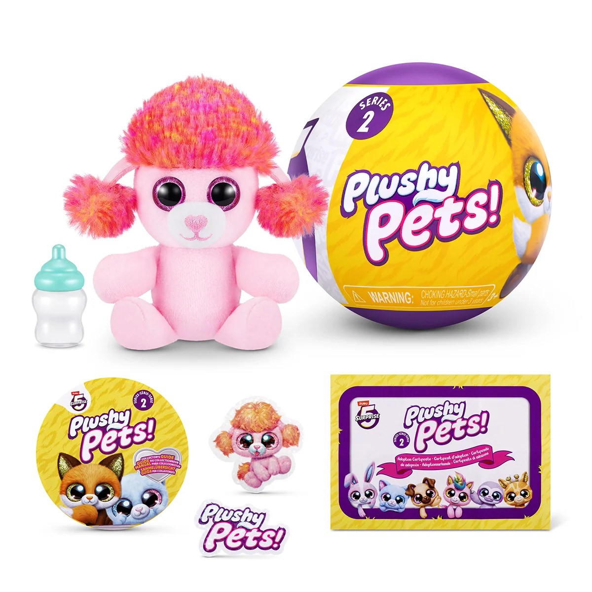 S001-5 SURPRISE-PLUSHY PETS-SERIES 2-CAPSULE,27PCS/GRAVITY PDQ,54PCS/2PDQ/CTN
