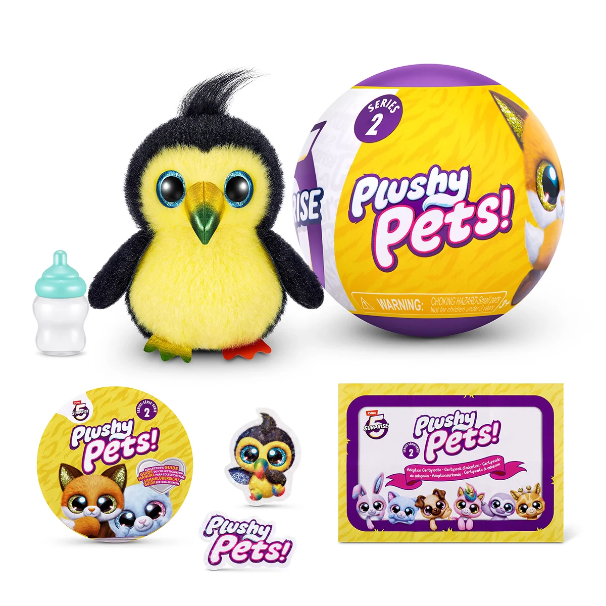 S001-5 SURPRISE-PLUSHY PETS-SERIES 2-CAPSULE,27PCS/GRAVITY PDQ,54PCS/2PDQ/CTN