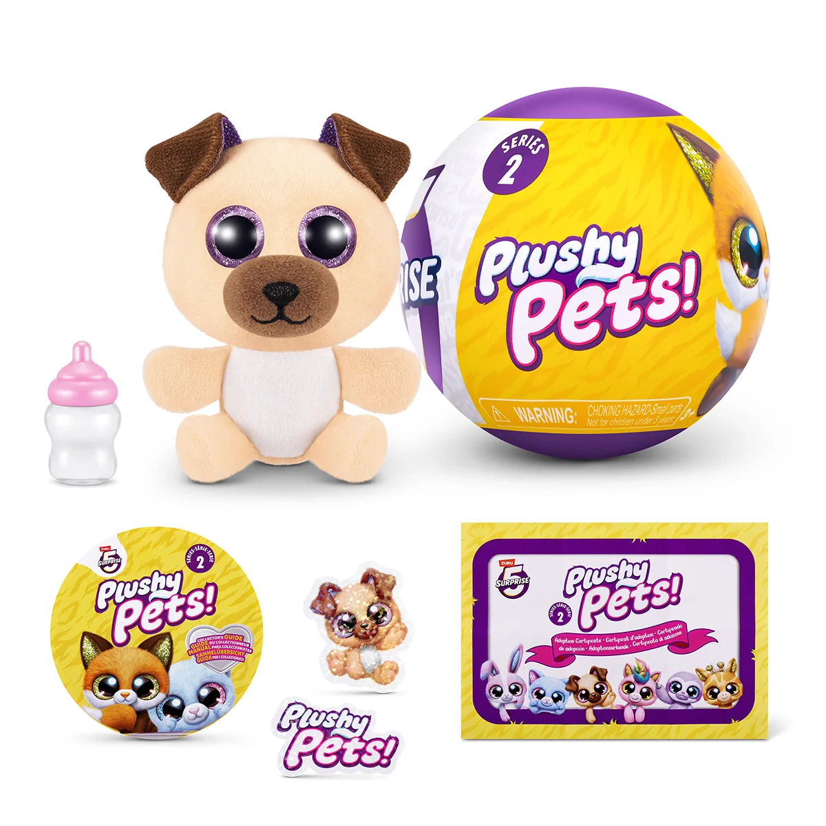 S001-5 SURPRISE-PLUSHY PETS-SERIES 2-CAPSULE,27PCS/GRAVITY PDQ,54PCS/2PDQ/CTN