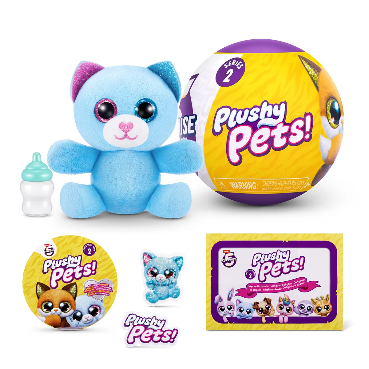 S001-5 SURPRISE-PLUSHY PETS-SERIES 2-CAPSULE,27PCS/GRAVITY PDQ,54PCS/2PDQ/CTN