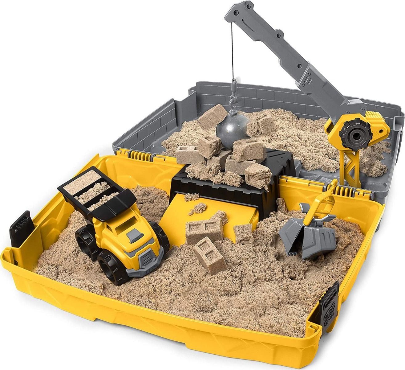 Kinetic Sand Construction Folding Sandbox (2lbs)