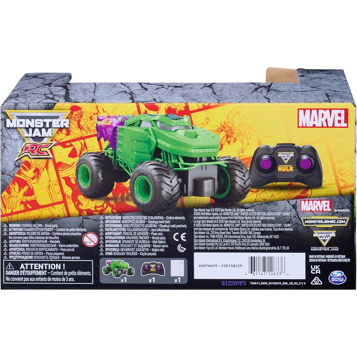 Monster Jam RC 1:24 Marvel Hulk