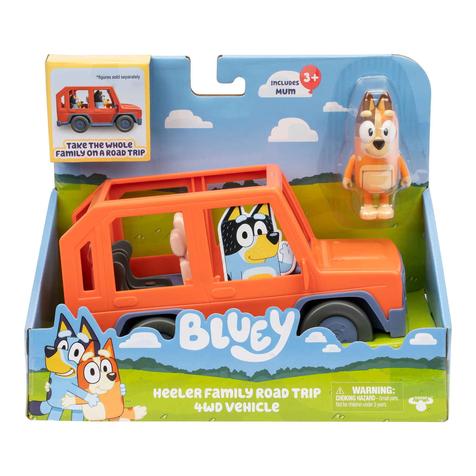Bluey Heeler Family Road Trip 4WD Vehicle