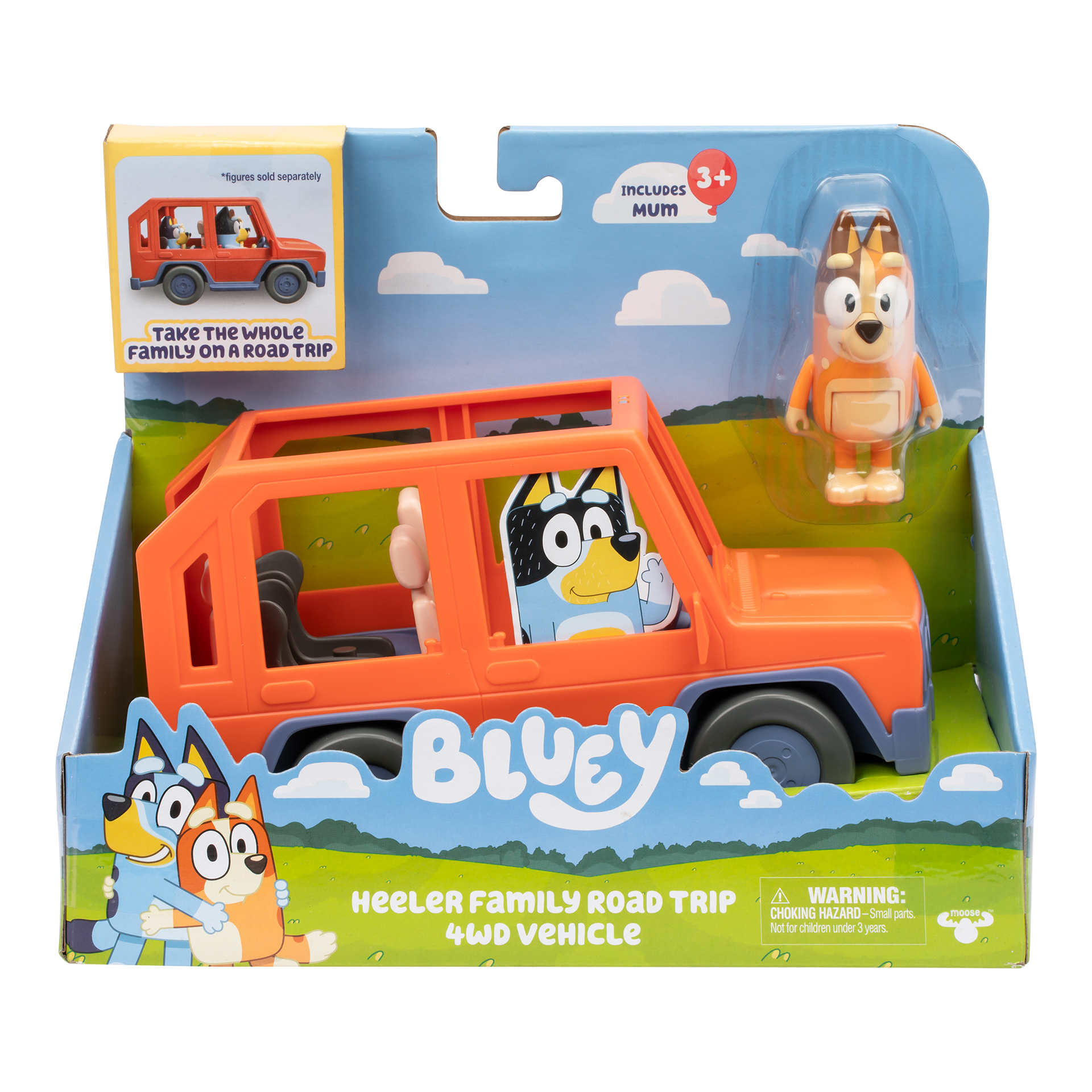 Bluey Heeler Family Road Trip 4WD Vehicle