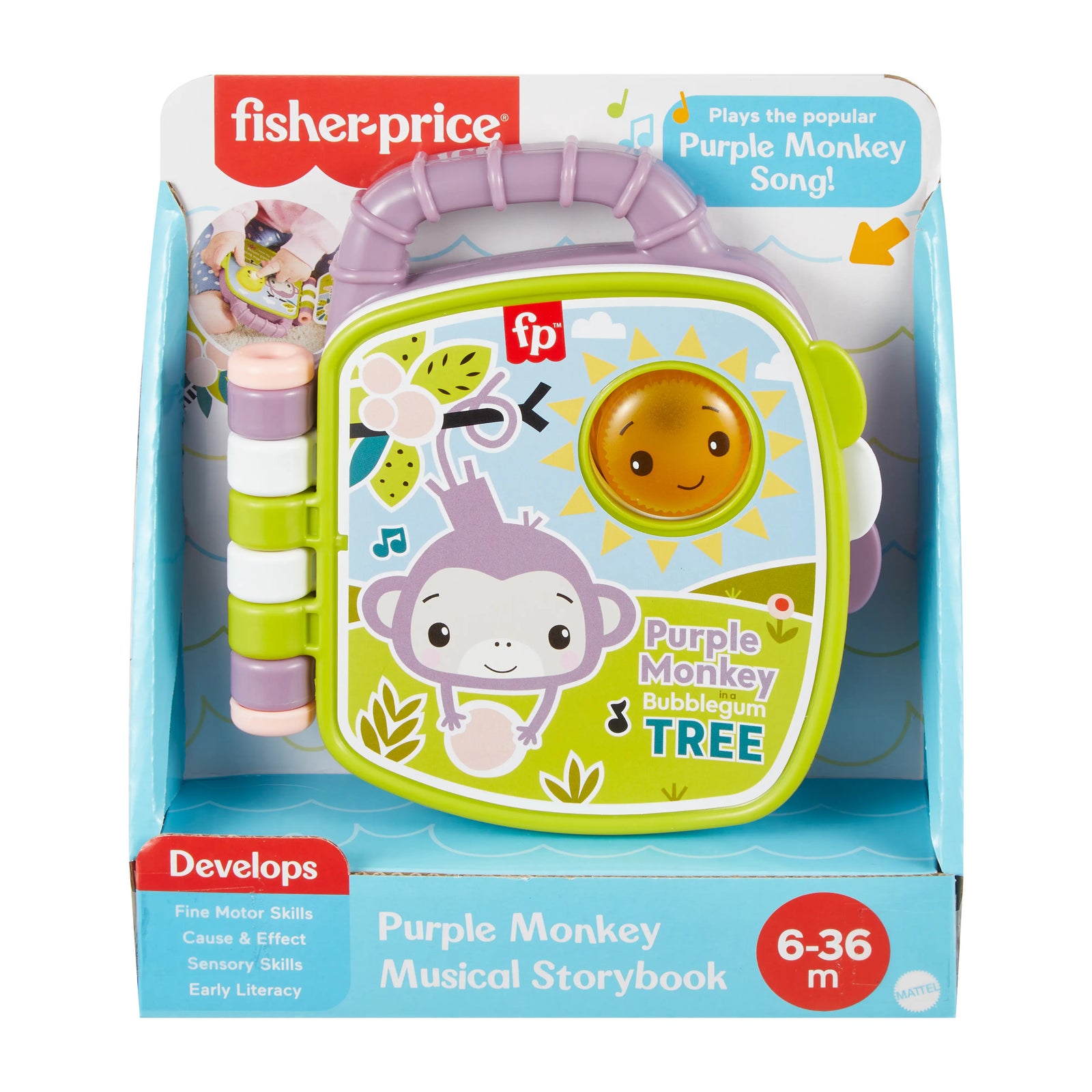 Fisher Price Purple Monkey Musical StoryBook