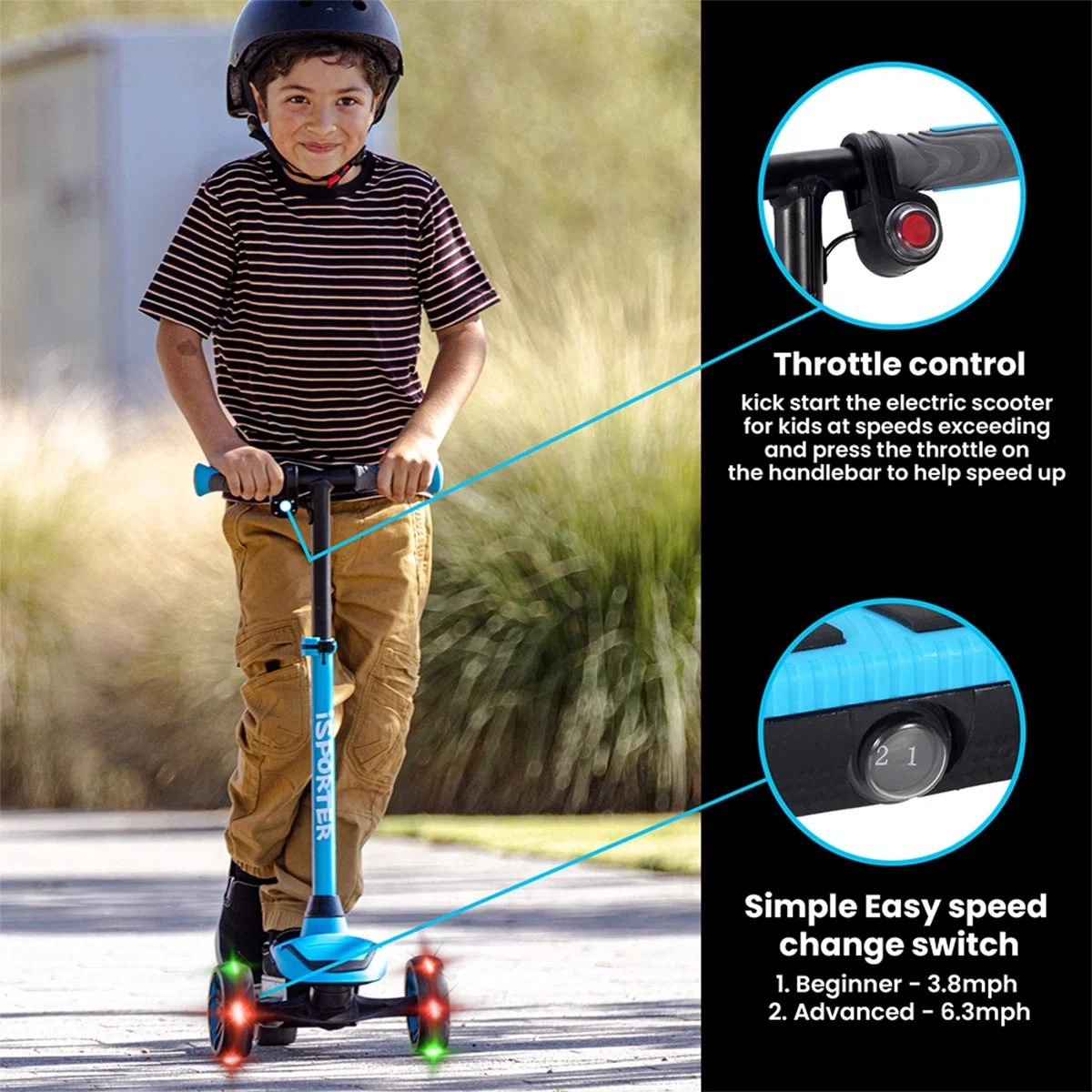 iSporter Kid Electric Scooter G3-Blue