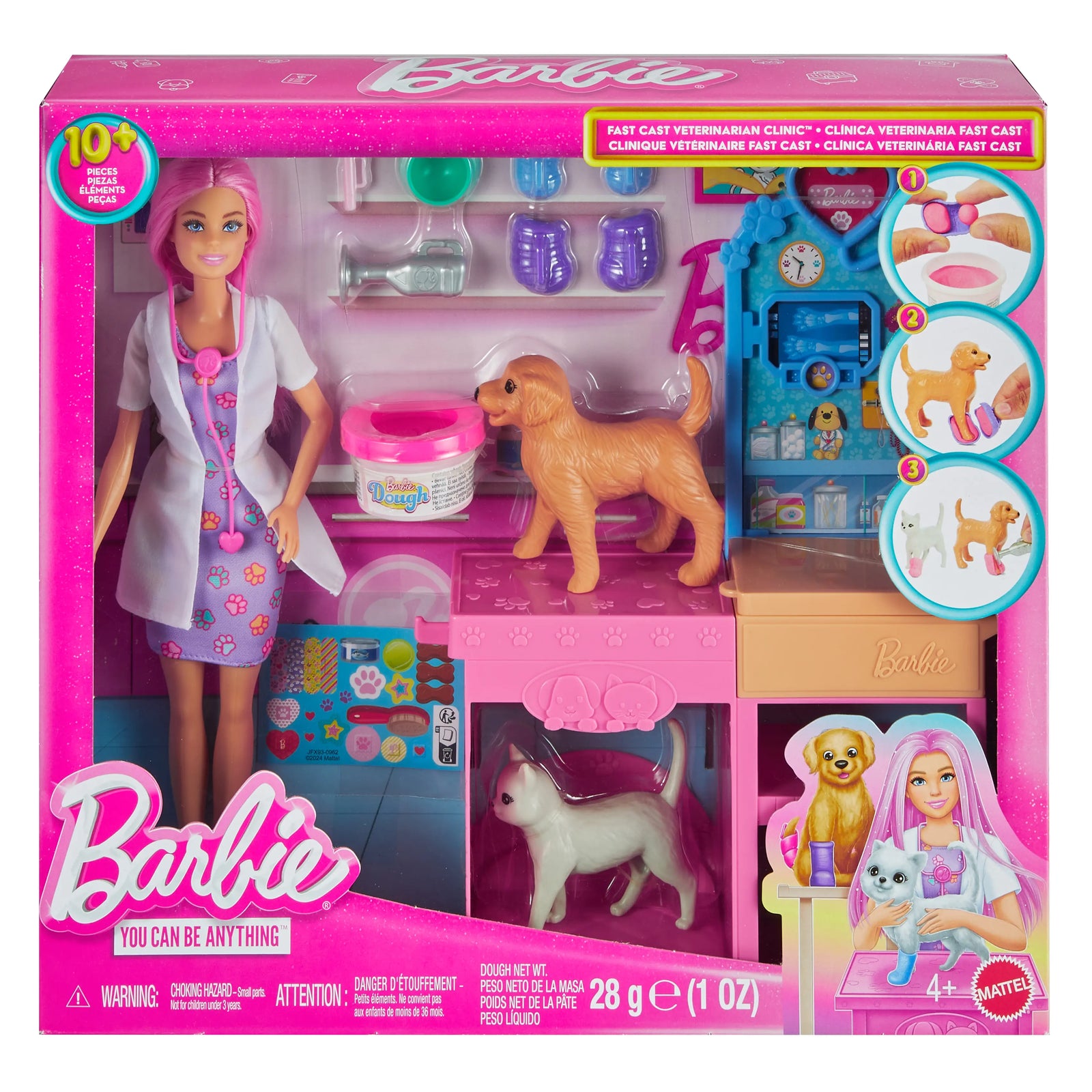 Barbie Fast Cast Pet Vet Clinic Playset  doll