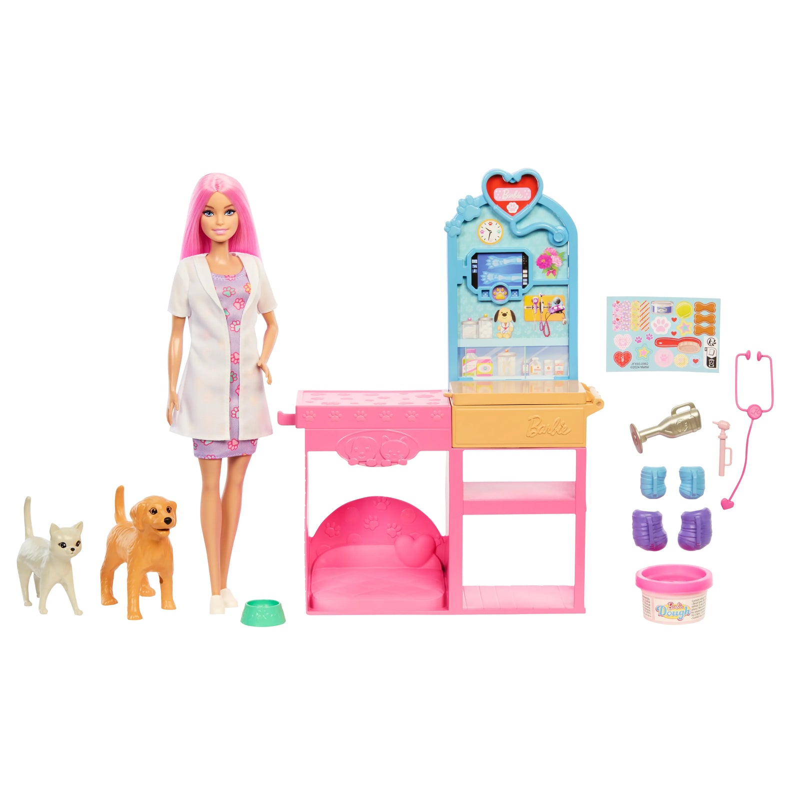 Barbie Fast Cast Pet Vet Clinic Playset  doll