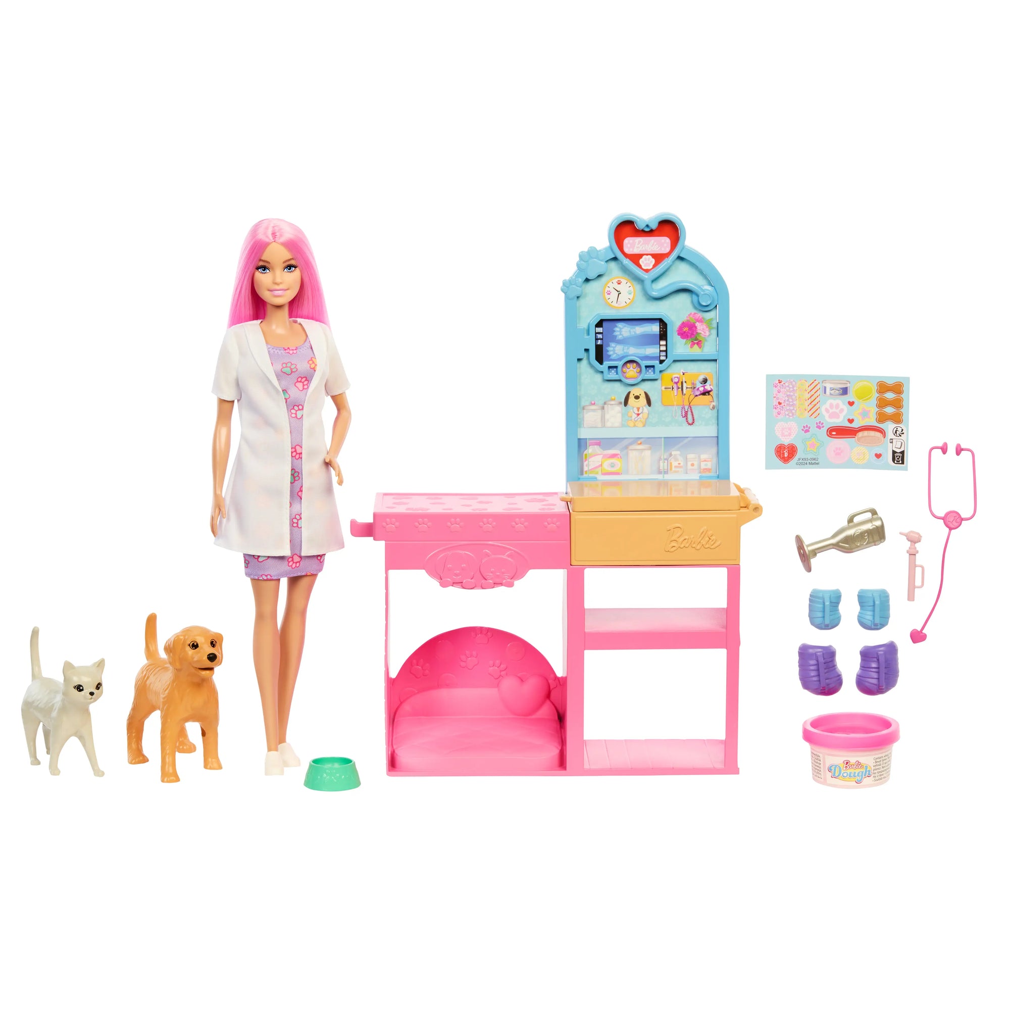 Barbie Fast Cast Pet Vet Clinic Playset  doll