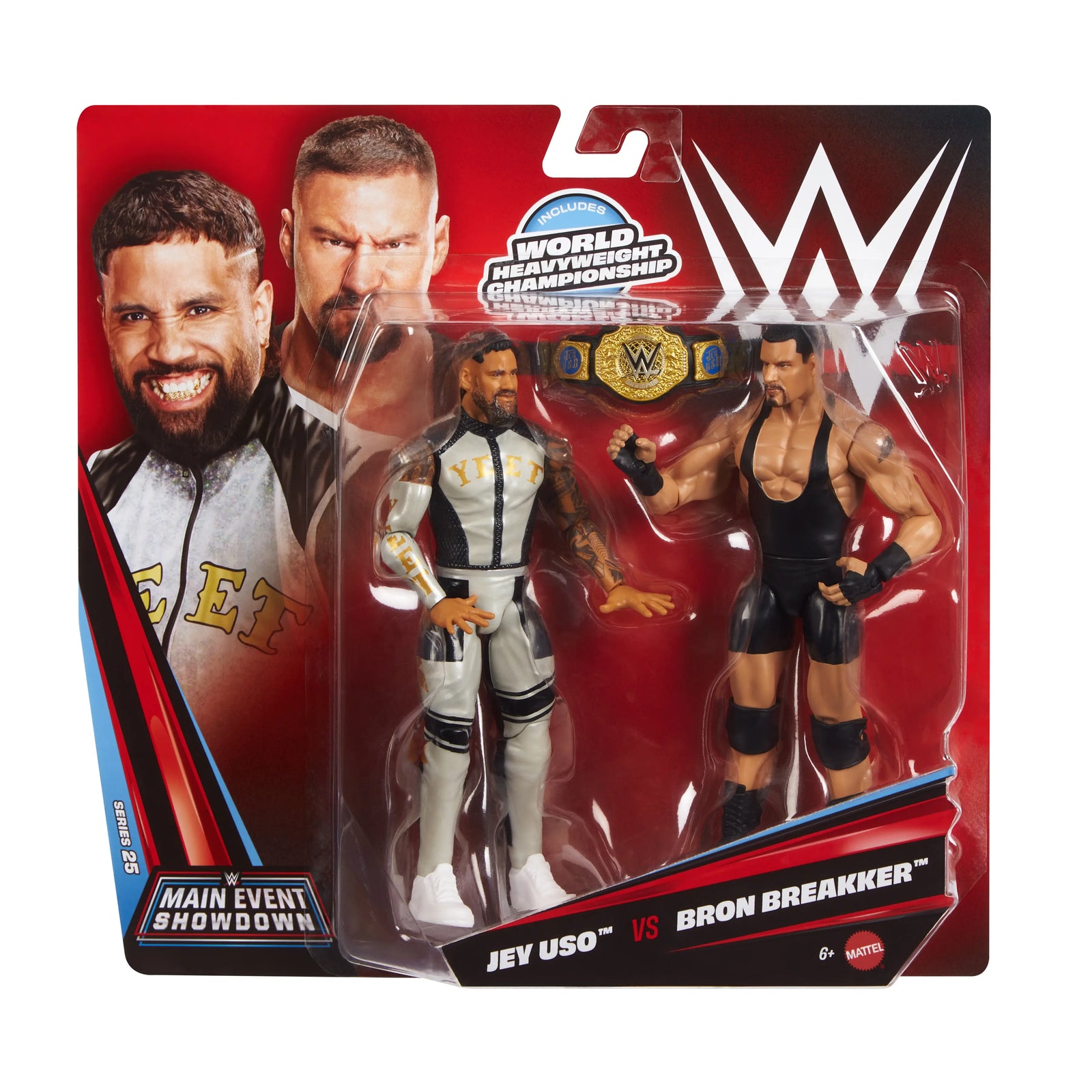 WWE Jey Uso vs. Bron Breakker Action Figure 2-Pack