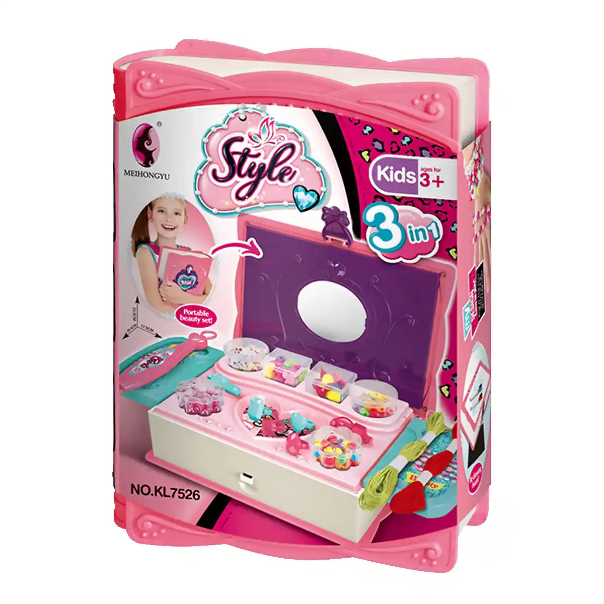 3in1 MAGIC BOOK JEWELRY BEADS SET 3YRS+