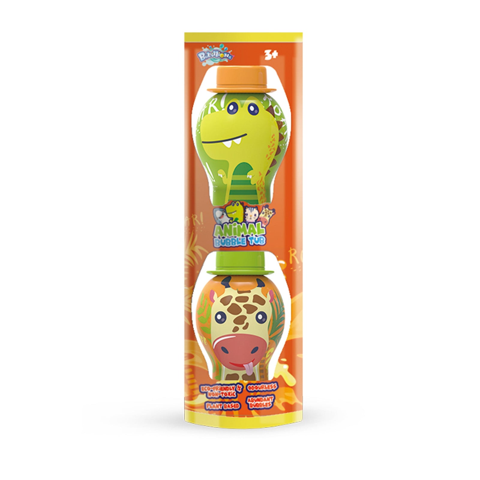 ANIMAL BUBBLE BOTTLE 2PCS 3YRS+