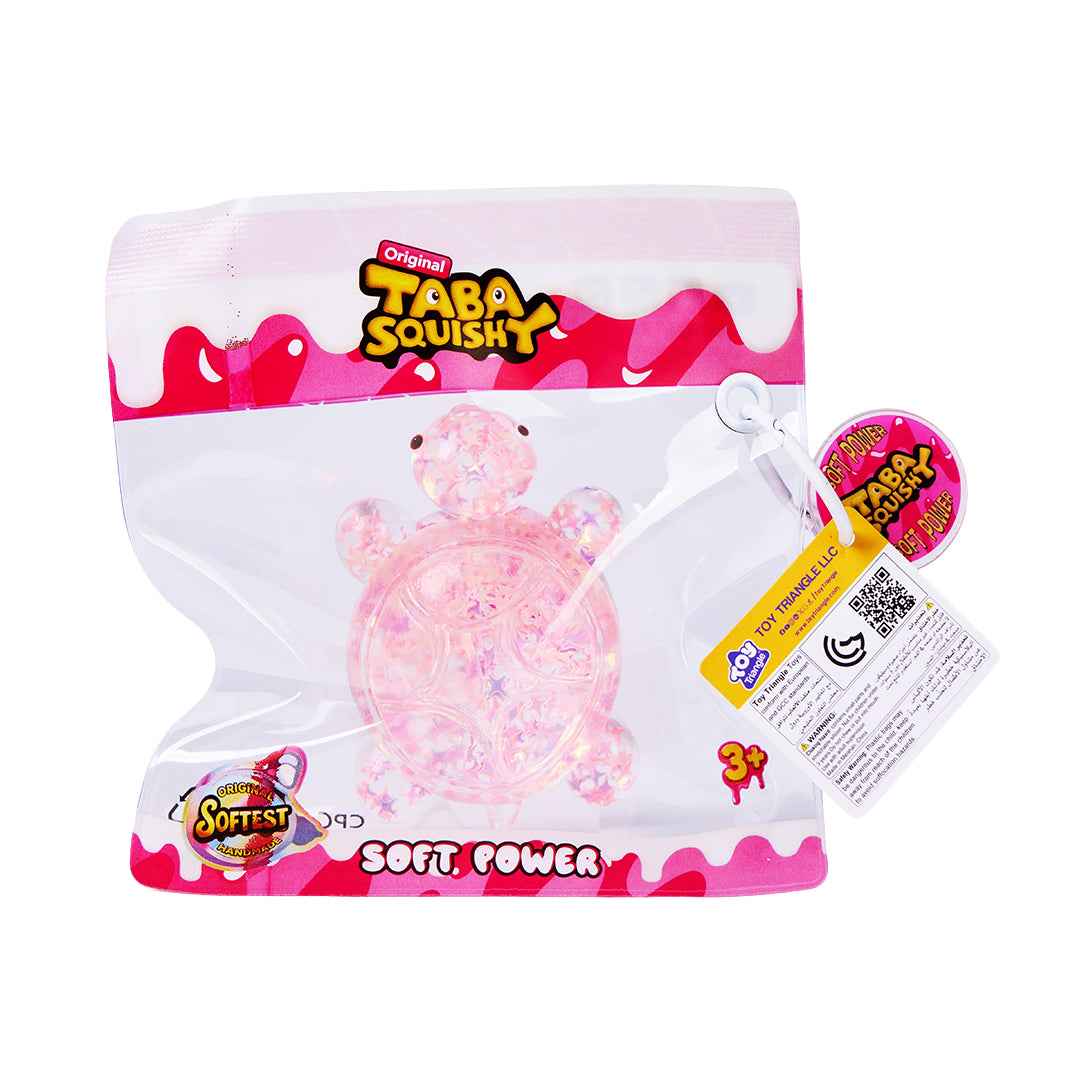 Taba Squishy Transparent Pink Turtle