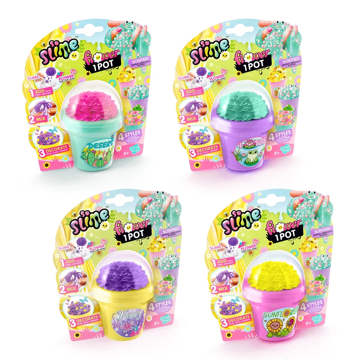 Slime flower pot